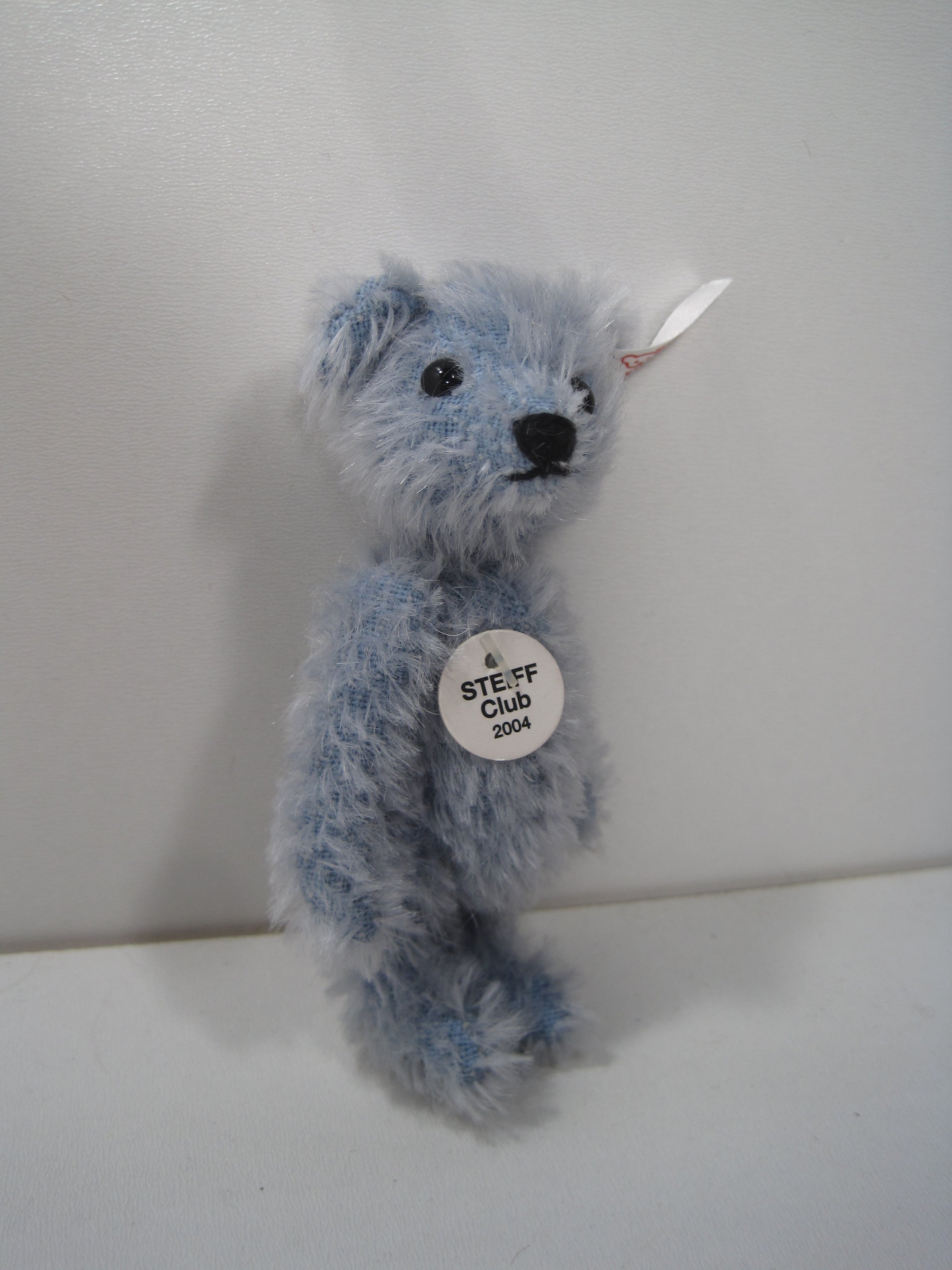 Steiff Tiny Blue Fully Jointed Teddy Bear With All IDs steiffgal