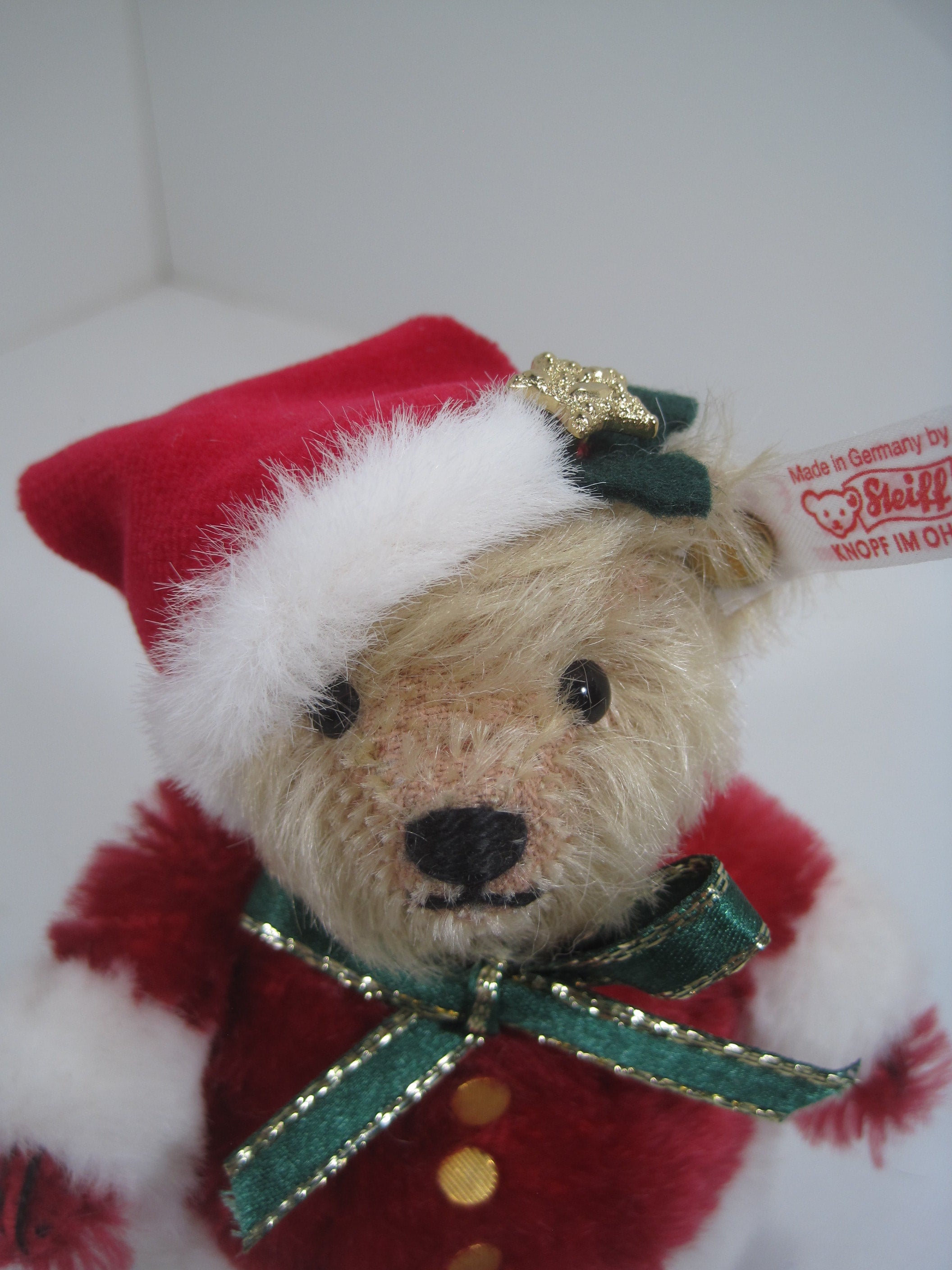 Steiff Limited Edition Roly Poly Santa Claus Bear With All IDs