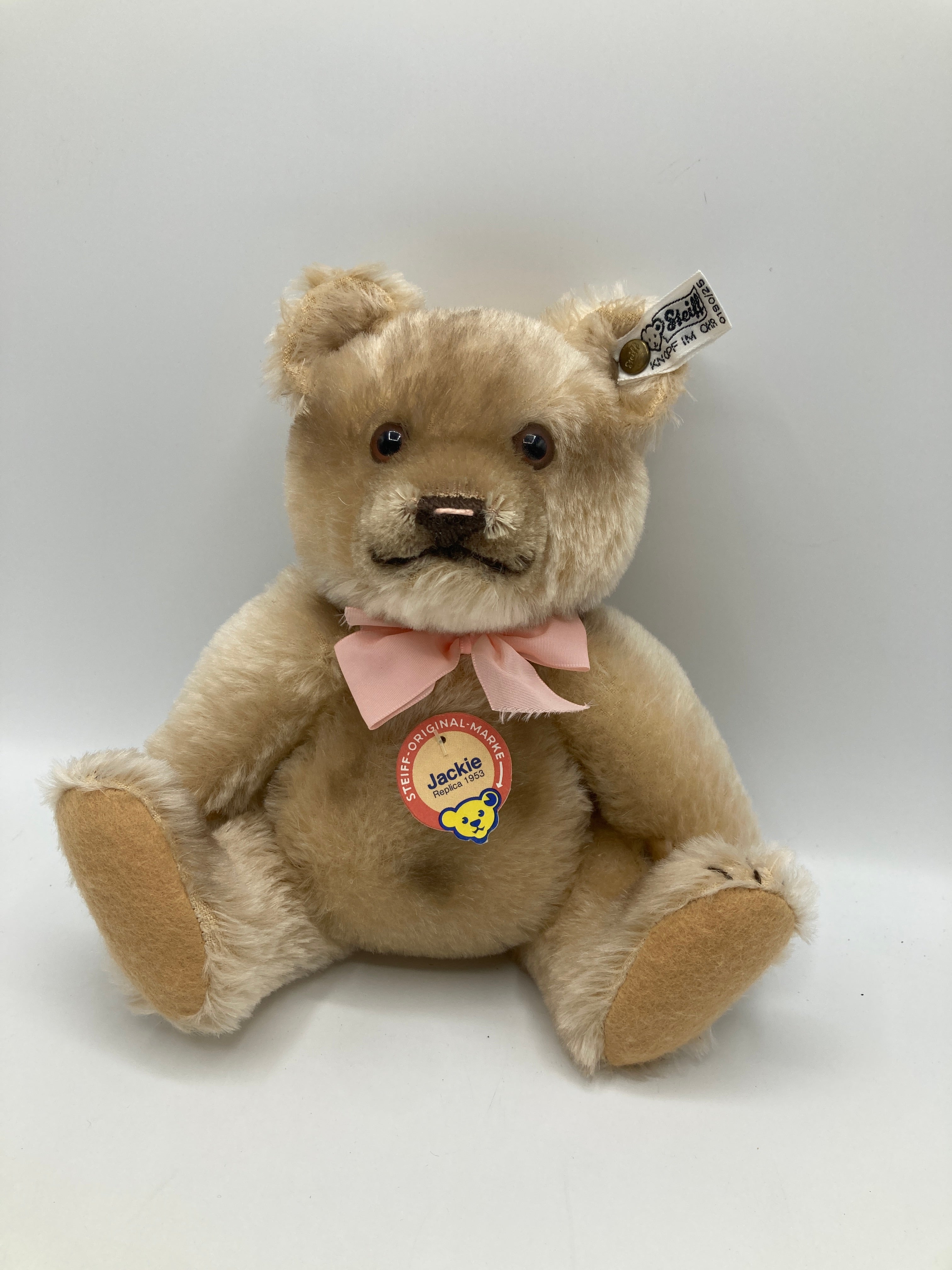 Steiff Blonde Mohair Jackie Teddy Bear Replica with All IDs | My Site