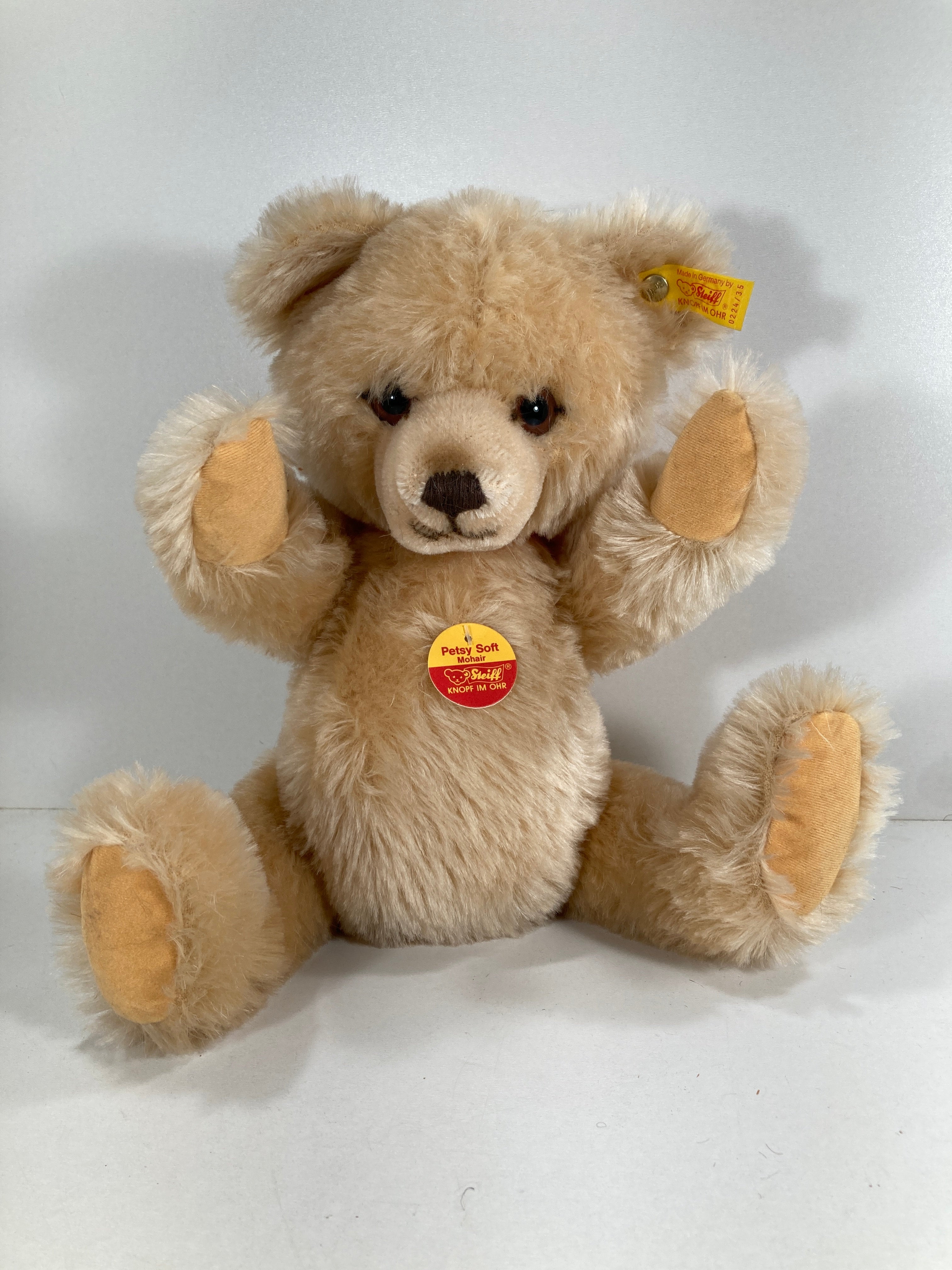 Steiff Petsy Soft Mohair Teddy Bear With All IDs | My Site