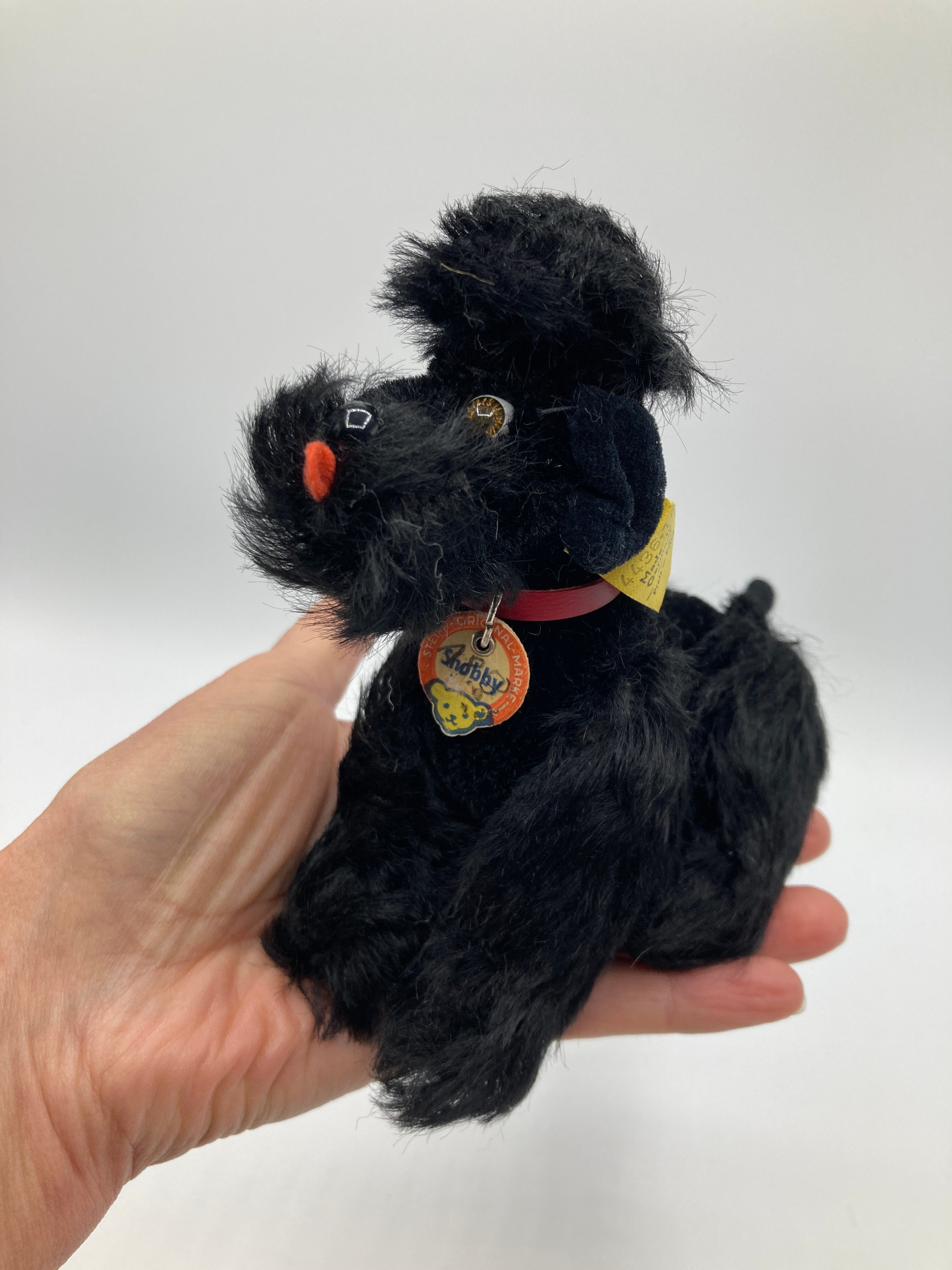 Steiff Smaller Black Mohair Snobby Poodle With All IDs | My Site