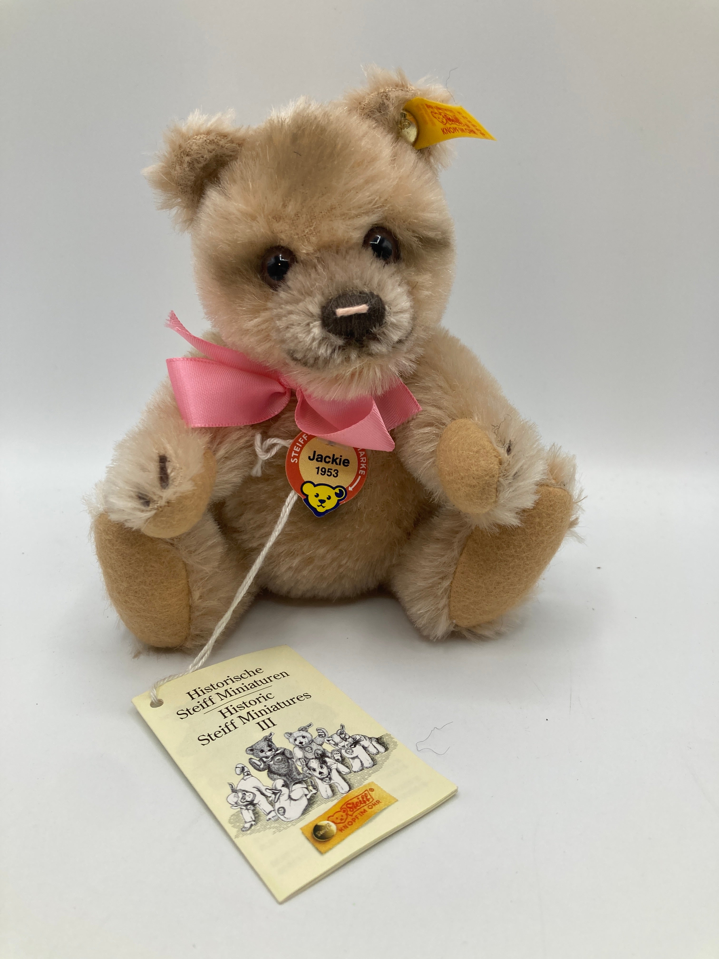 Steiff ジャッキーベア Jackie 18 Steiff Mohair Jackie Teddy Bear Replica With All IDs | My Site