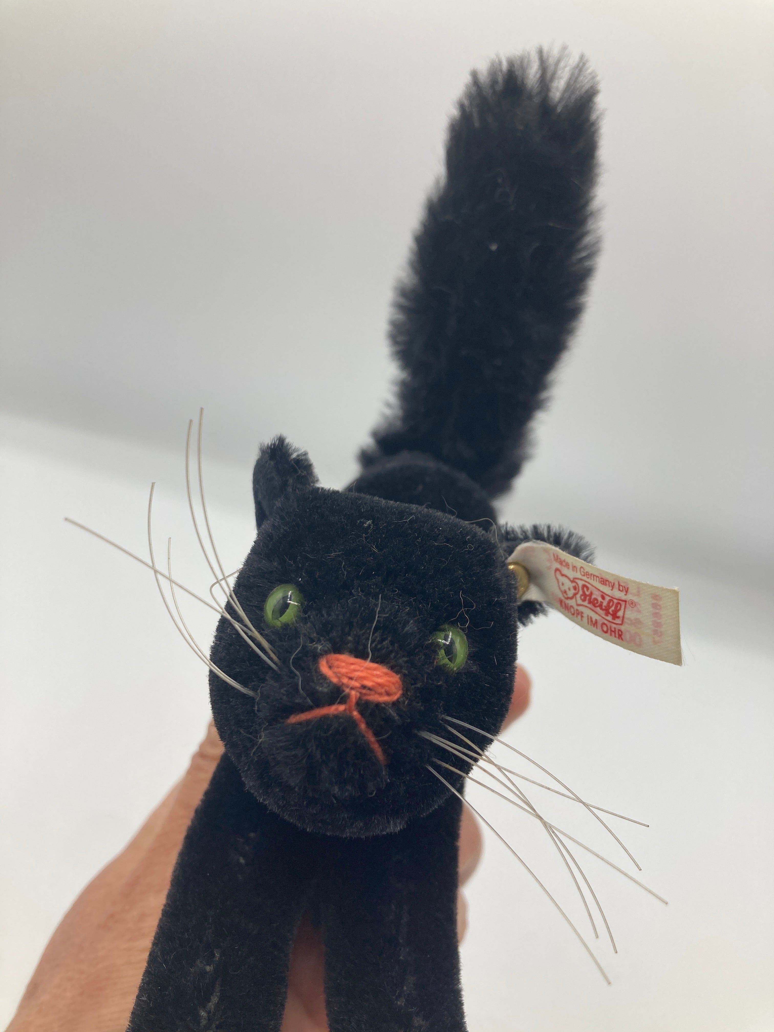 Steiff Black Mohair Replica Scary Cat With All IDs | My Site