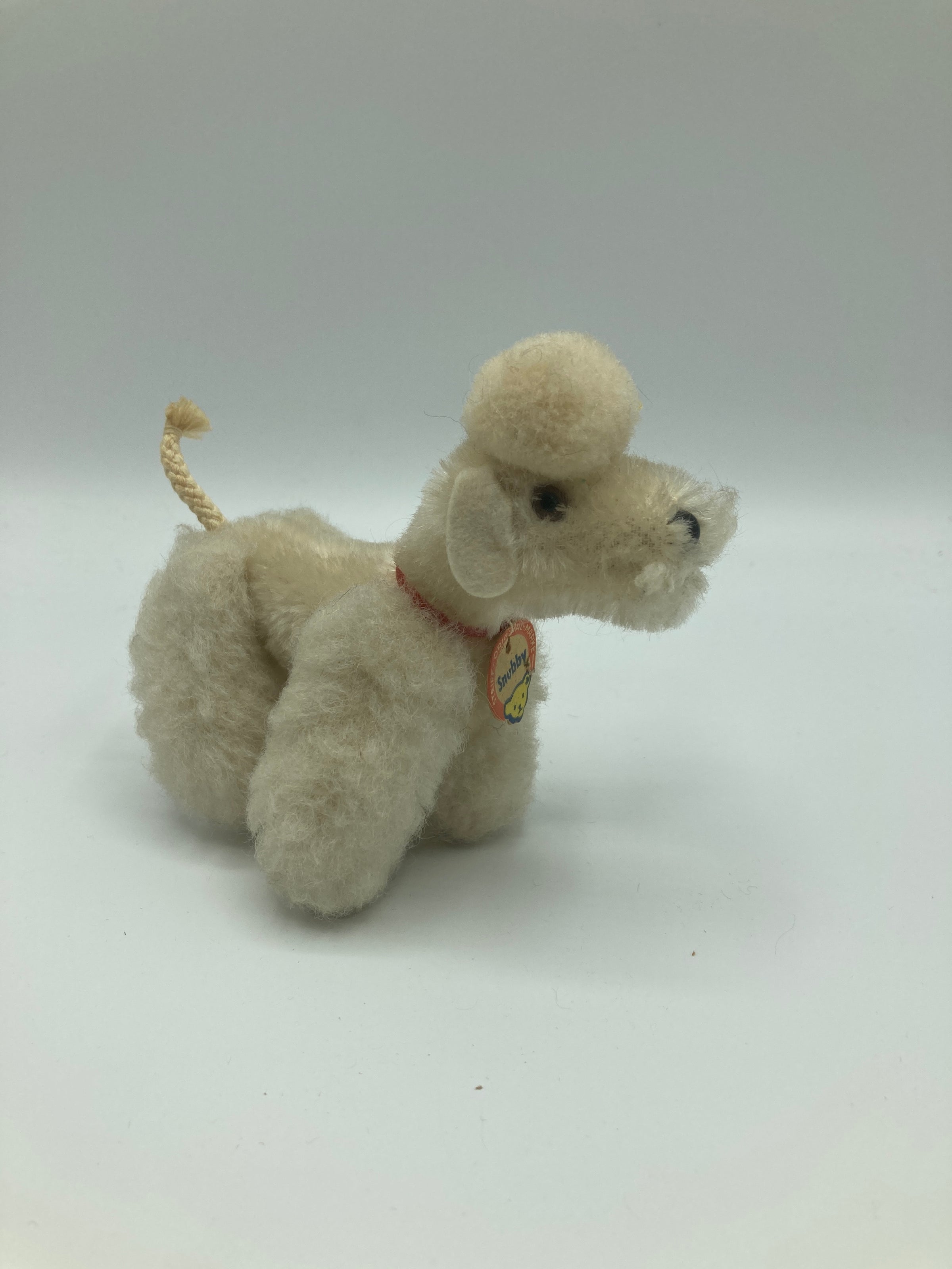 Steiff Small Jointed White Snobby Poodle With All IDs | My Site
