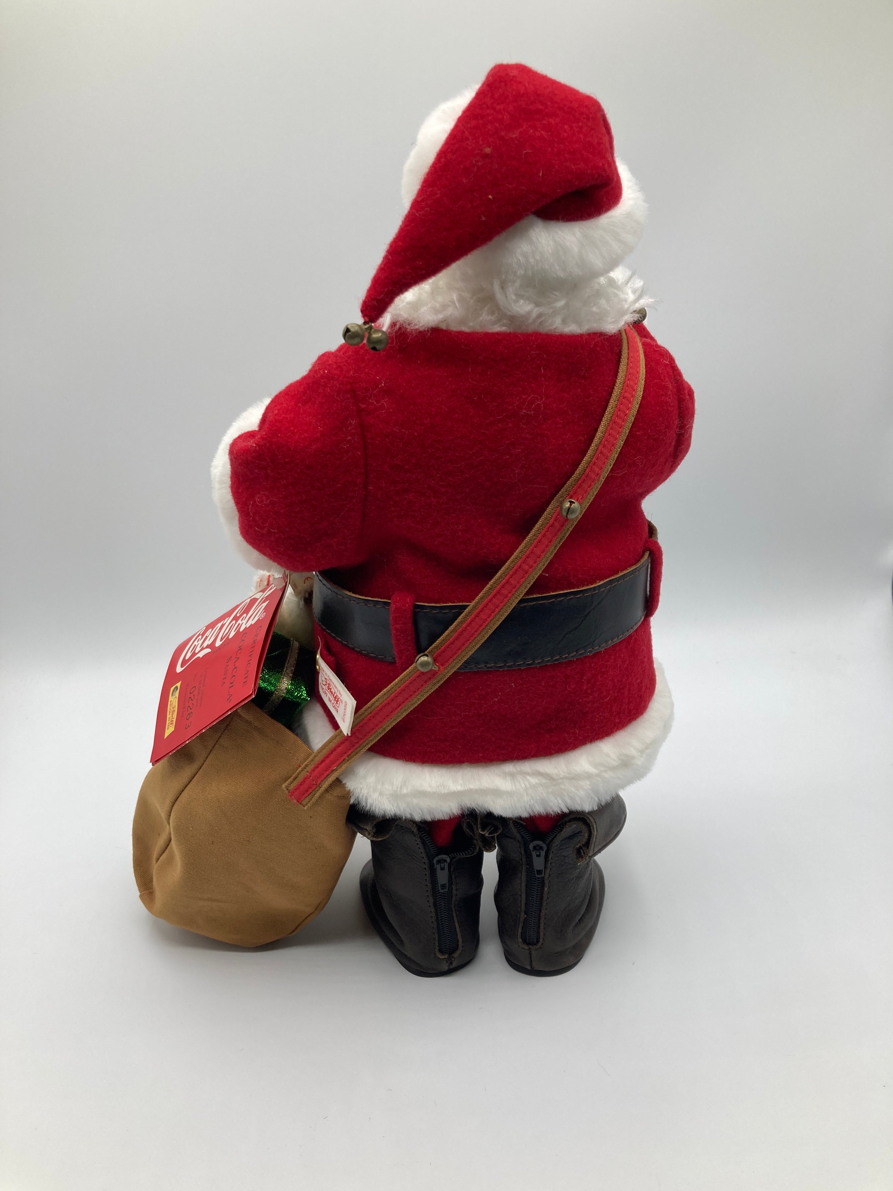 Steiff Limited Edition Coca Cola Santa Claus With Toy Teddy Bear