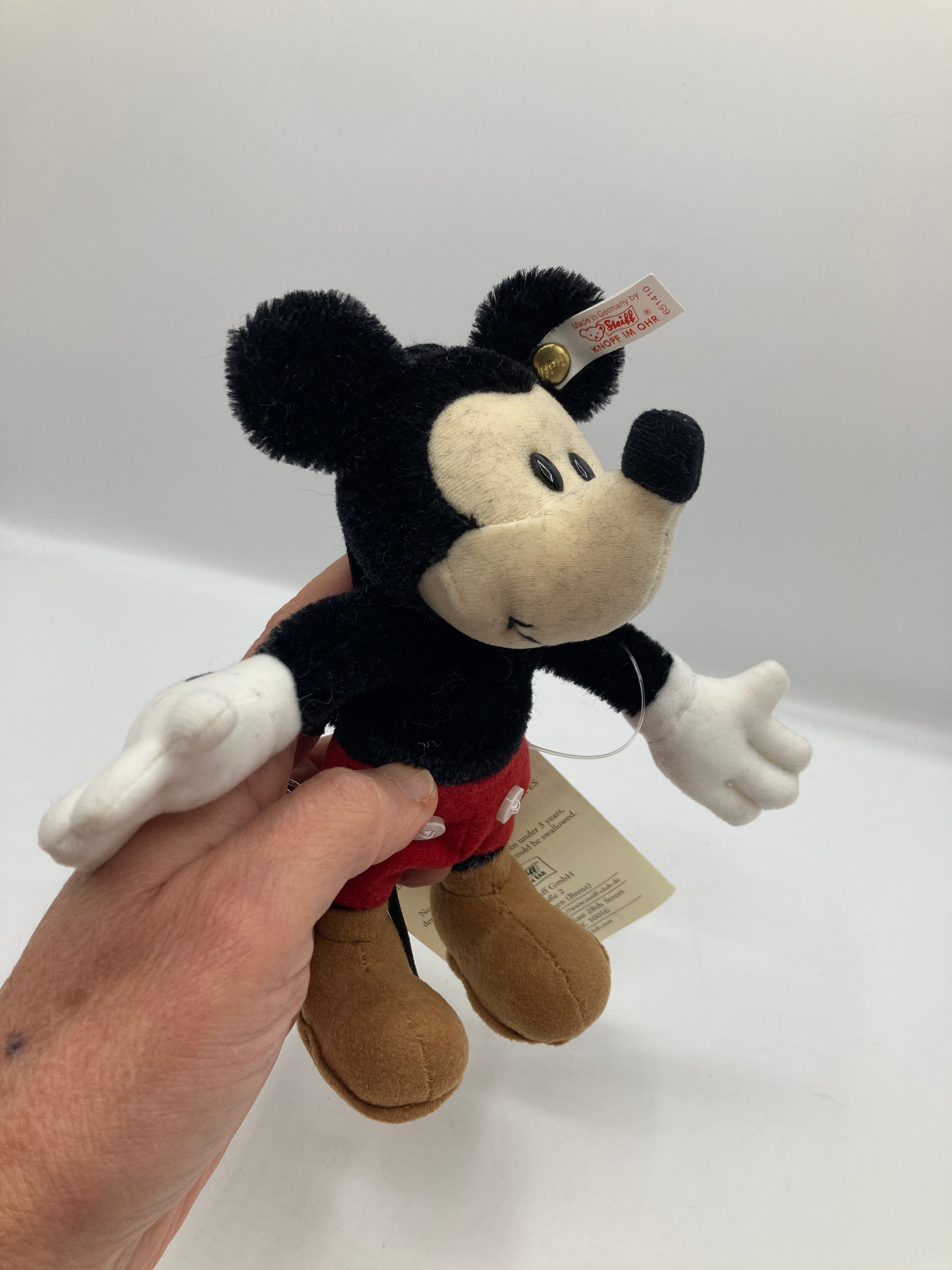 Steiff Mickey Mouse Ornament With All IDs | My Site