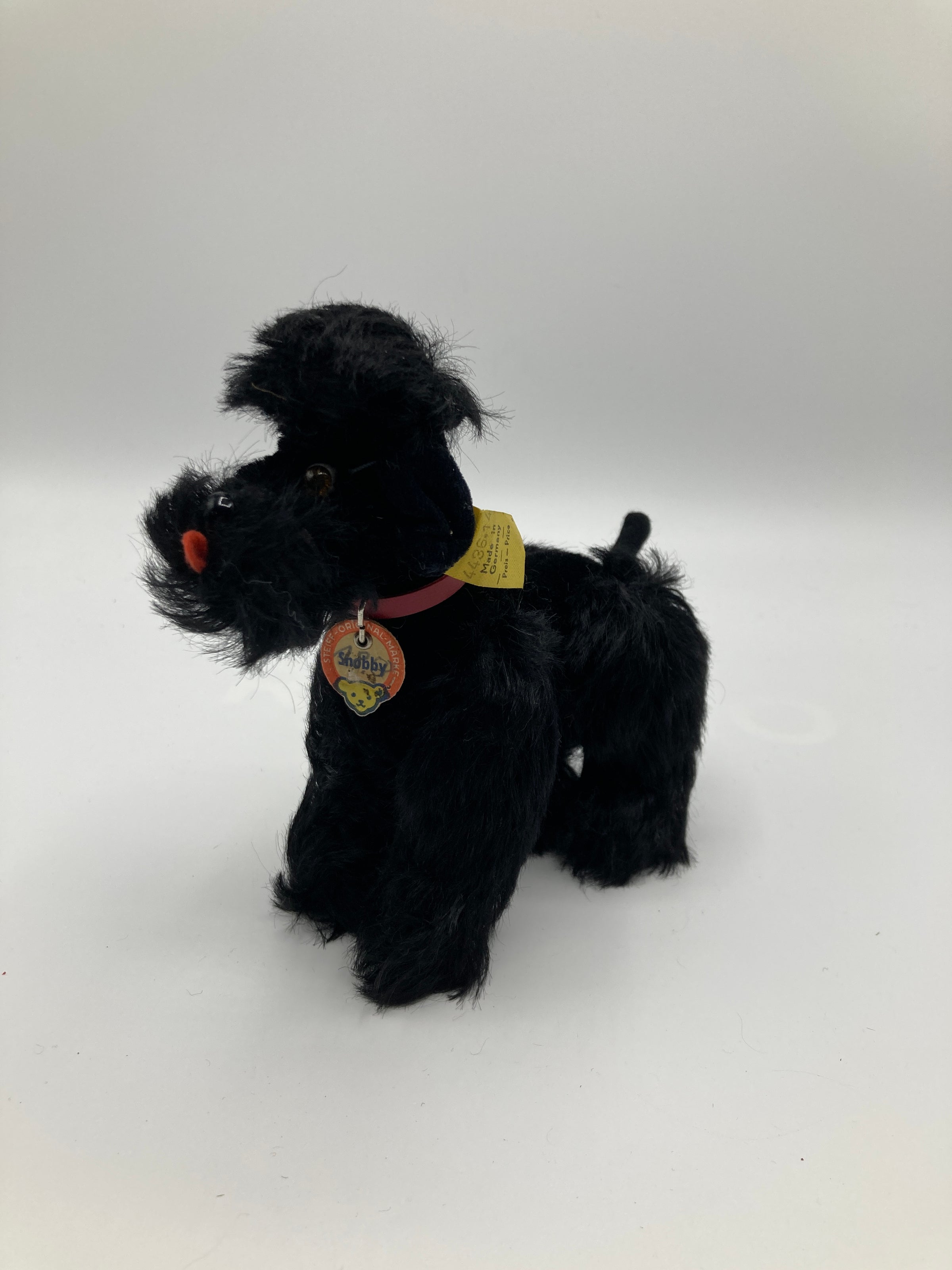 Steiff Smaller Black Mohair Snobby Poodle With All IDs | My Site