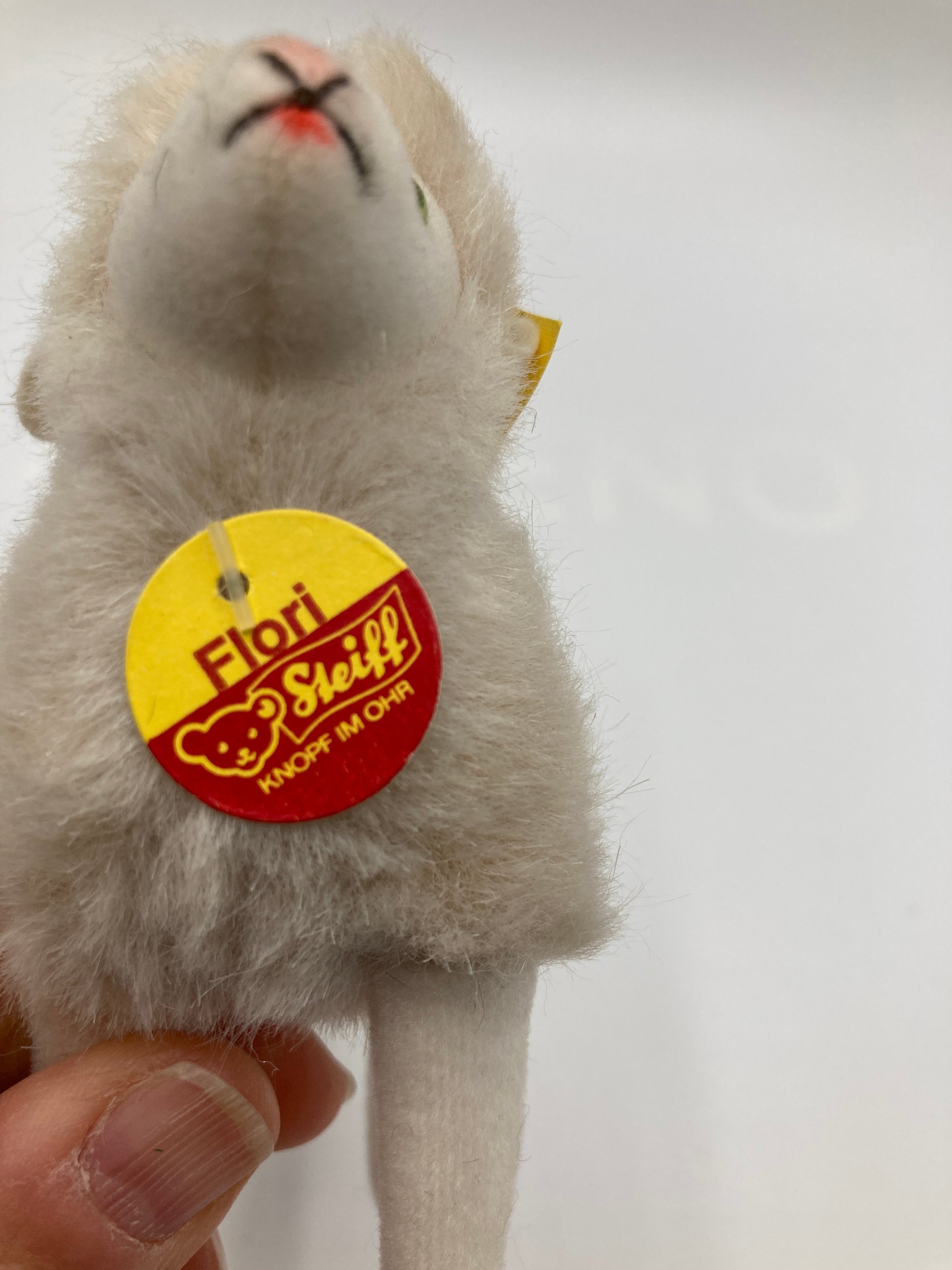 Steiff Woven Fur Flori Sheep With All IDs and Rare Gold RSB | My Site