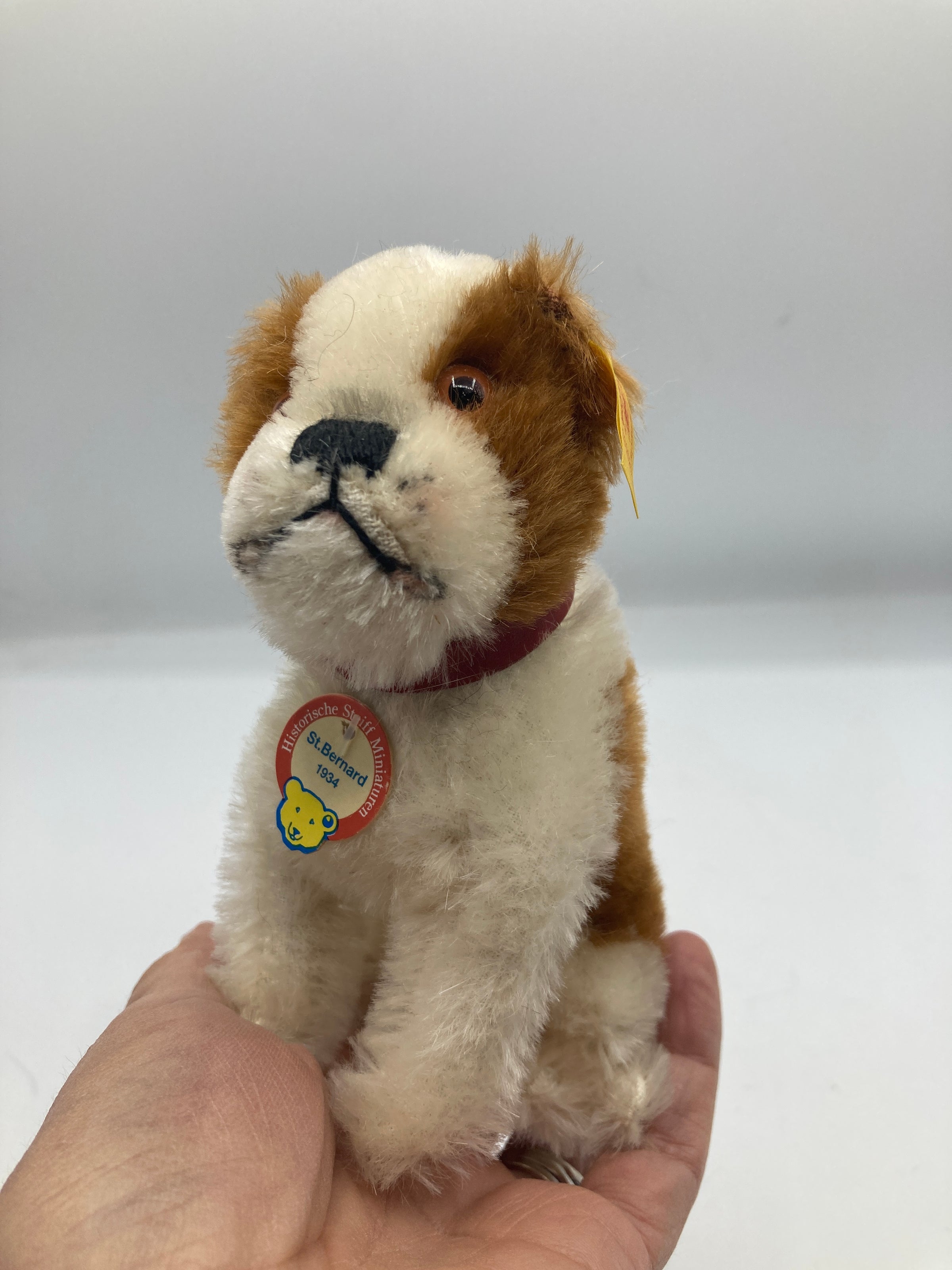 シュタイフ St. Bernard 1934 セントバーナード Steiff Mohair 1934 St. Bernard Dog With All IDs | My Site