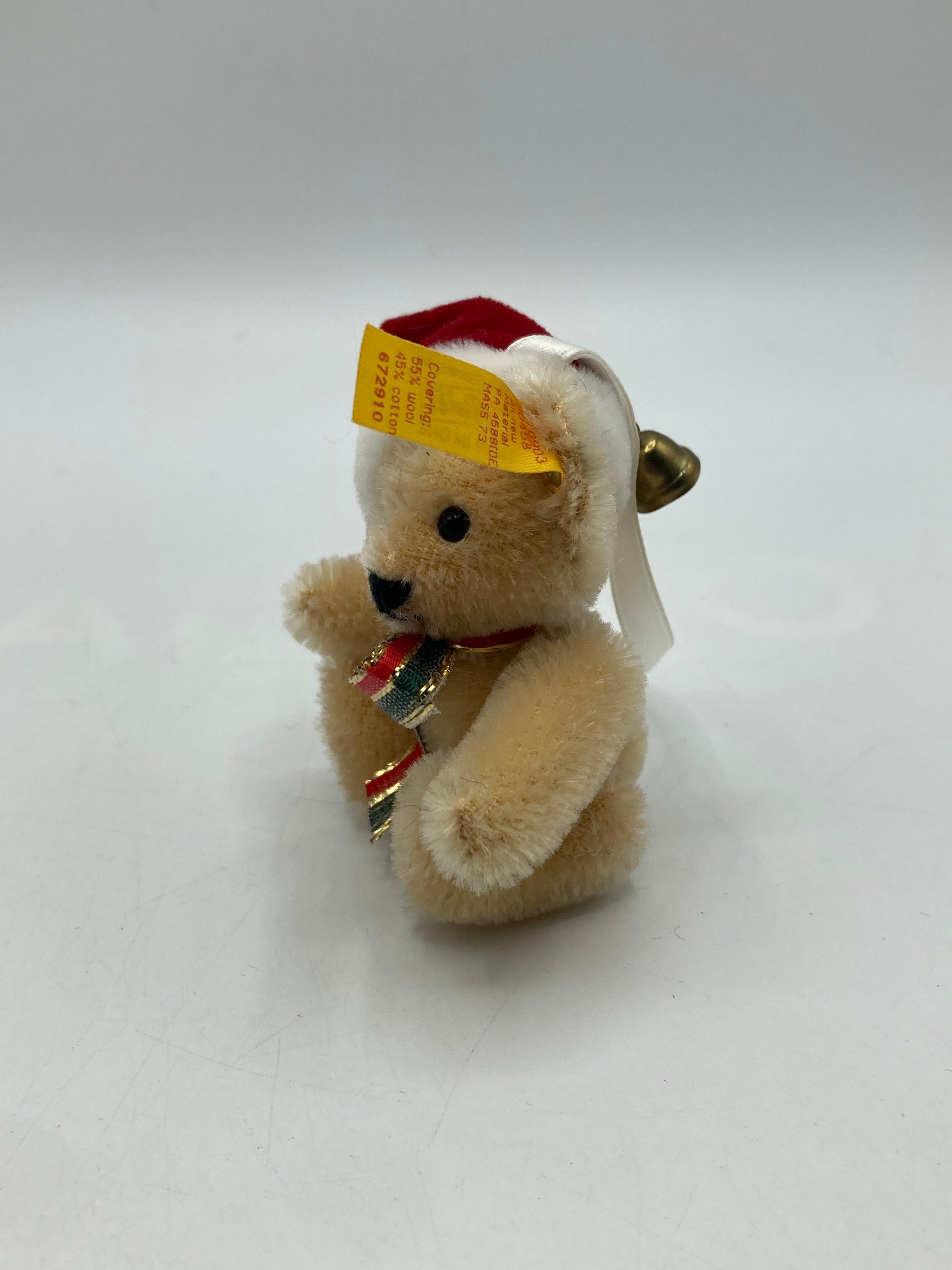 Steiff Blonde Christmas Teddy Ornament Made for Kathe Wohlfahrt