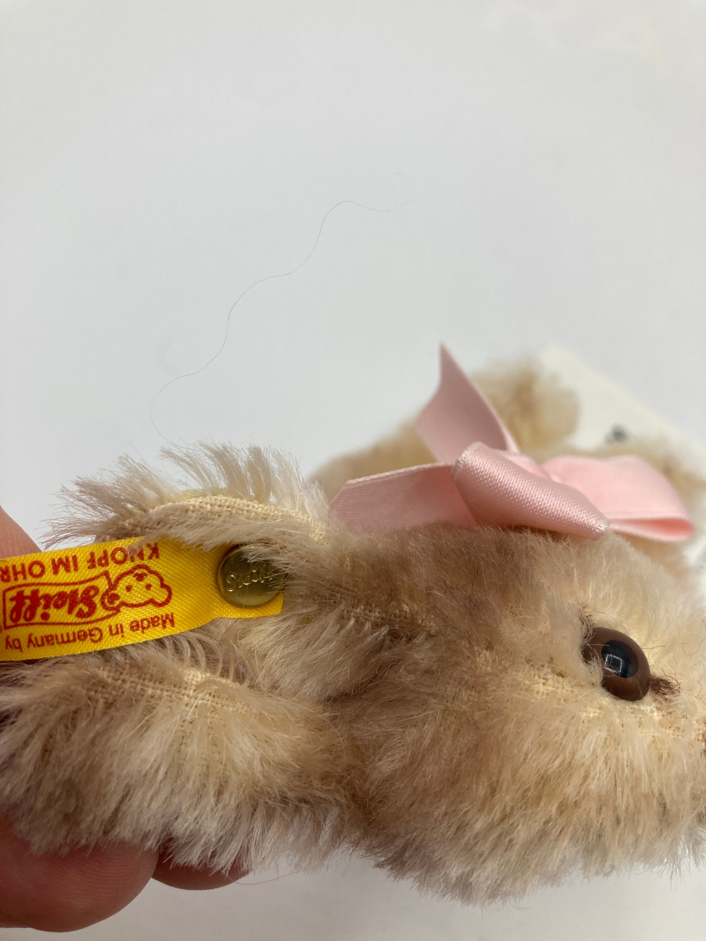 Steiff Sitting Mohair Rabbit Exclusive For Williams Sonoma With