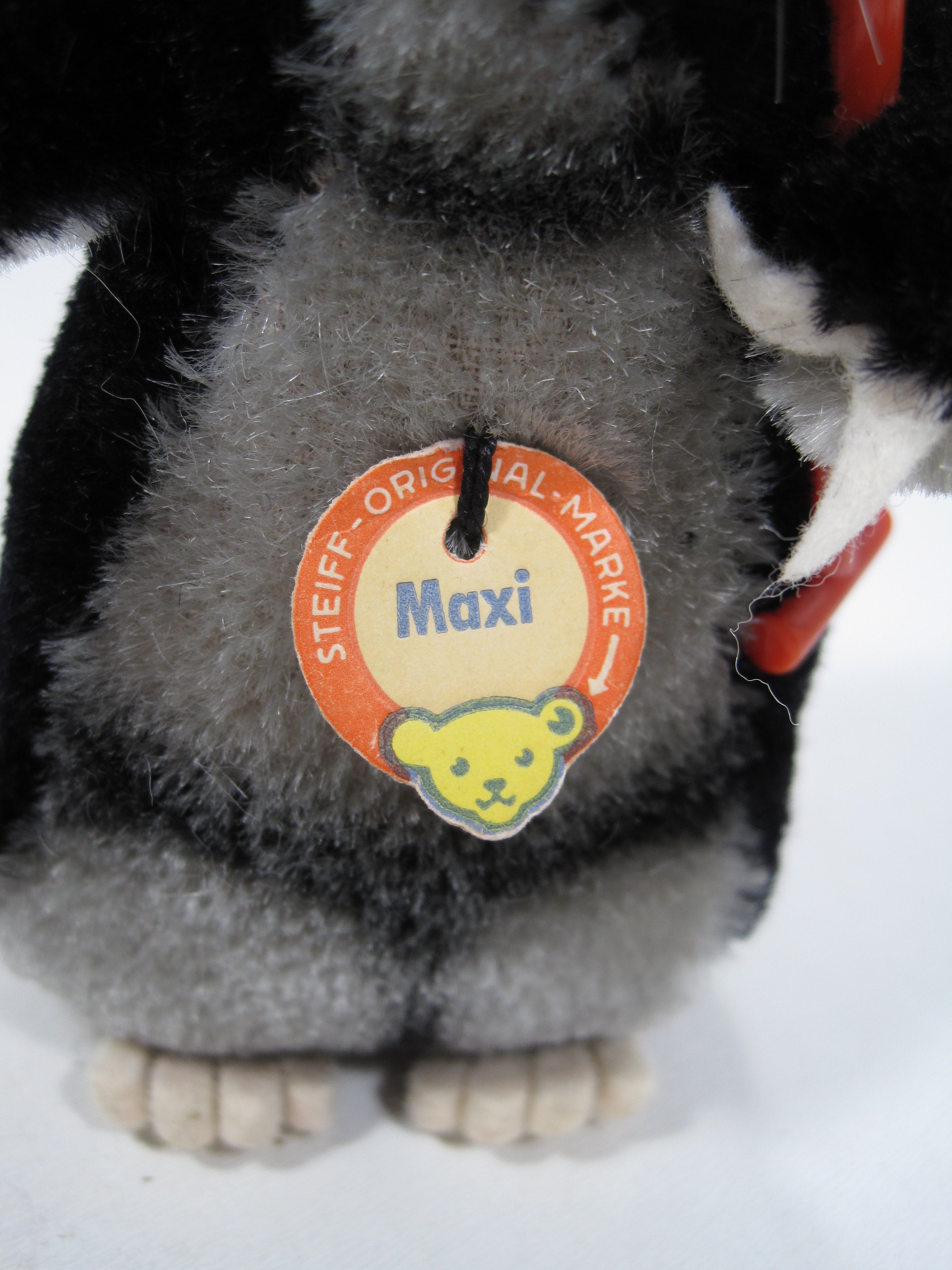 Steiff Mohair Maxi Mole With A Red Shovel and All IDs | My Site