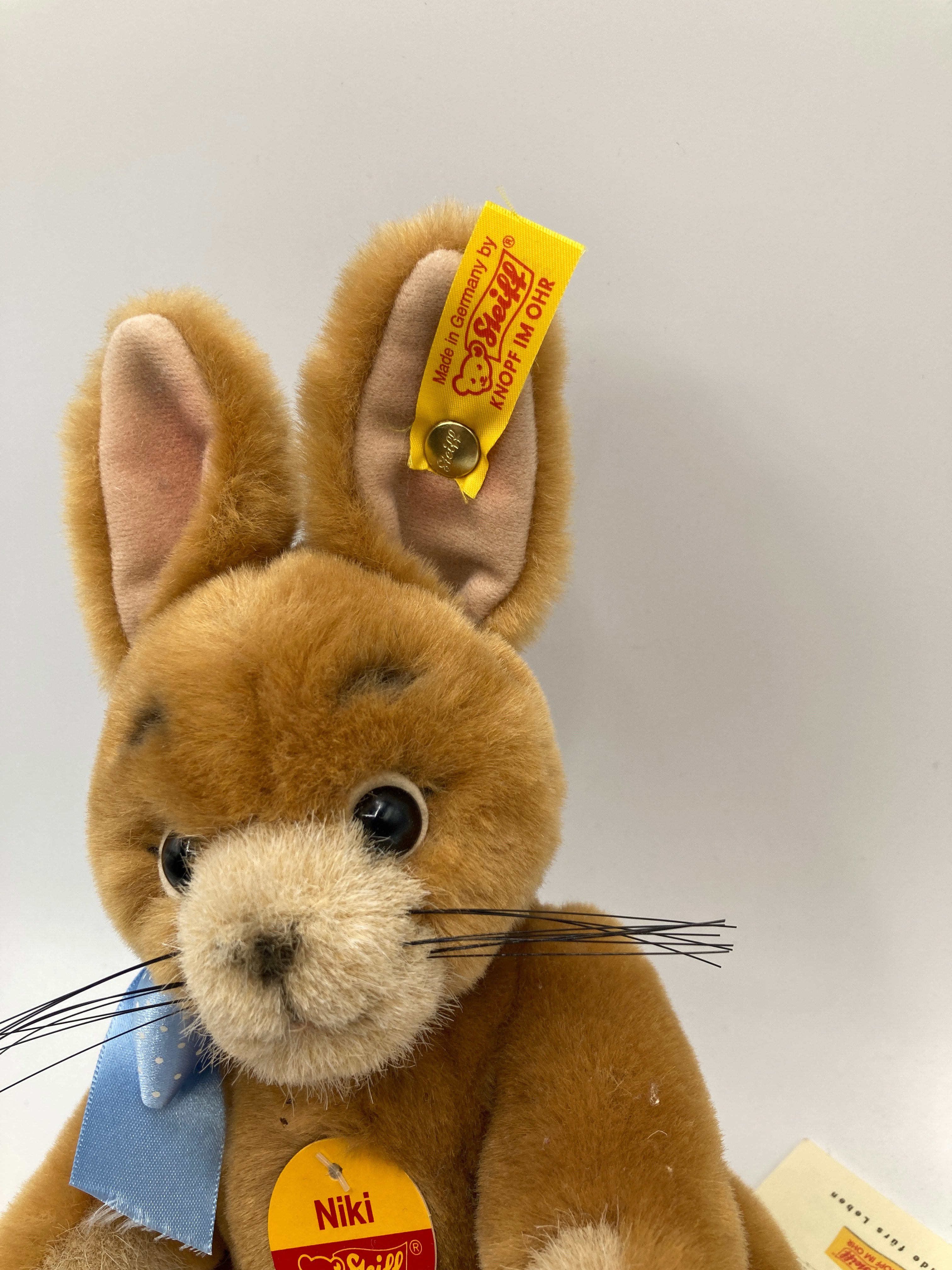 Steiff Soft Plush Fully Jointed Niki Rabbit With All IDs | My Site