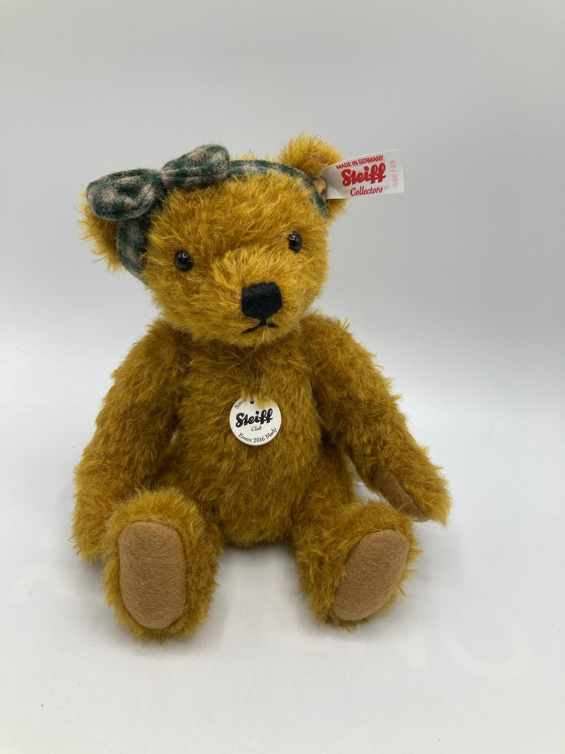 Steiff 2016 Gold Brown Mohair Mady Special Event Teddy Bear With