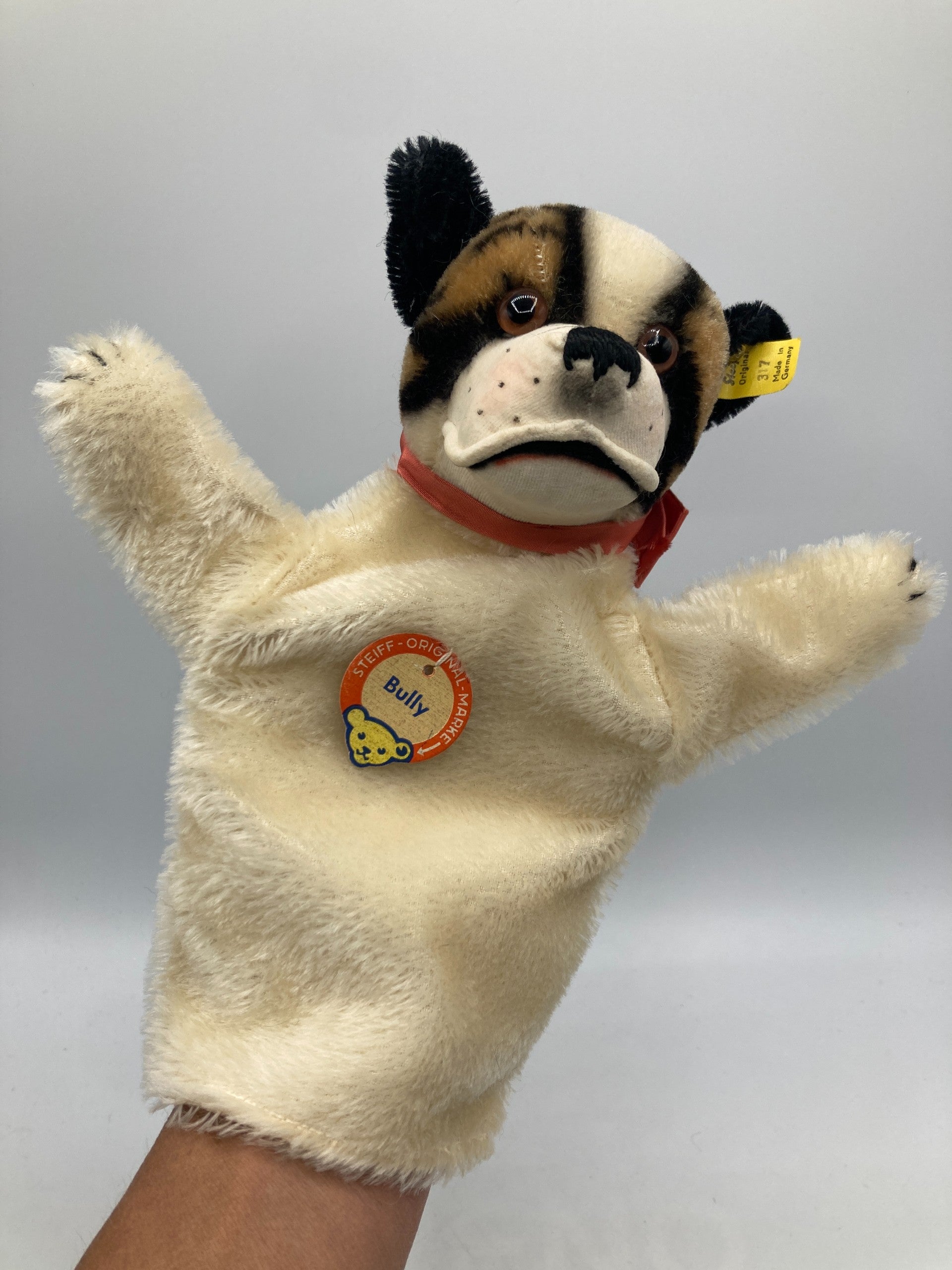 Steiff Bully Bulldog Hand Puppet With All IDs | My Site