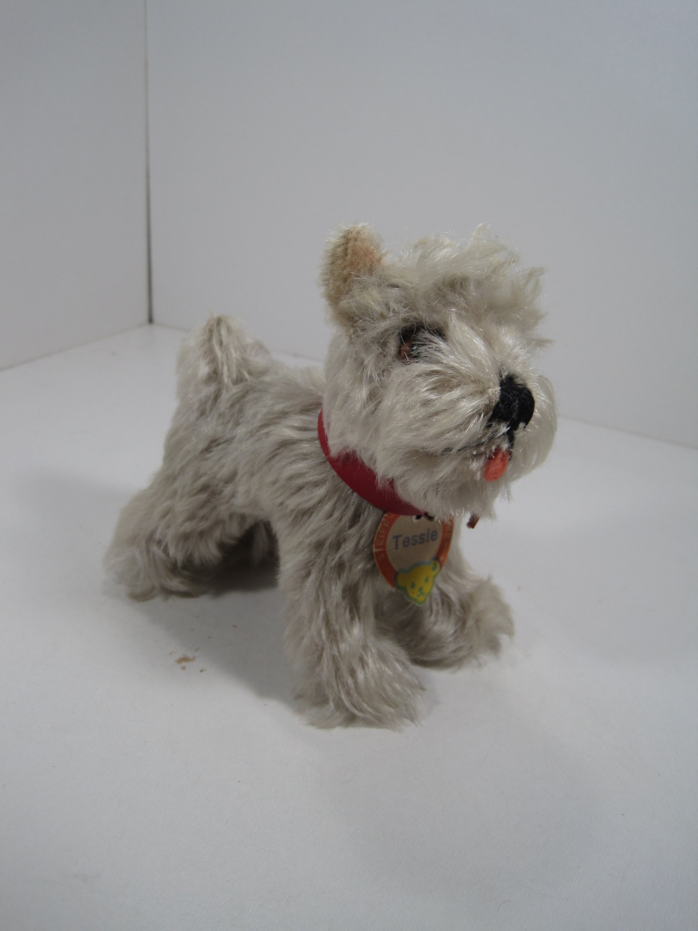 Steiff シュタイフ Tessie テッシー シュナウザー ビンテージ 犬 Steiff Medium Tessie Schnauzer Dog With All IDs | My Site
