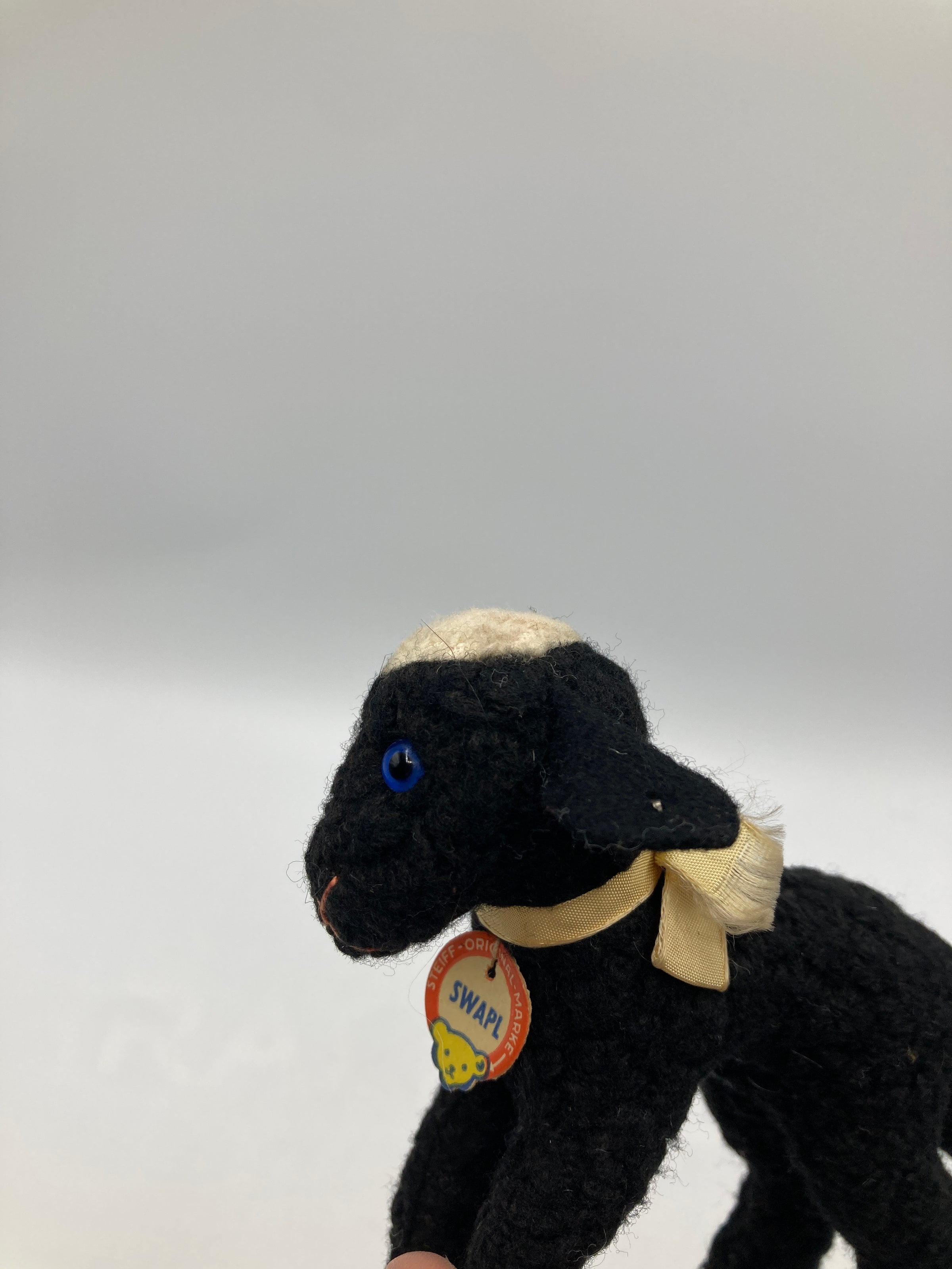 Steiff Smallest Swapl Black Lamb With IDs | My Site