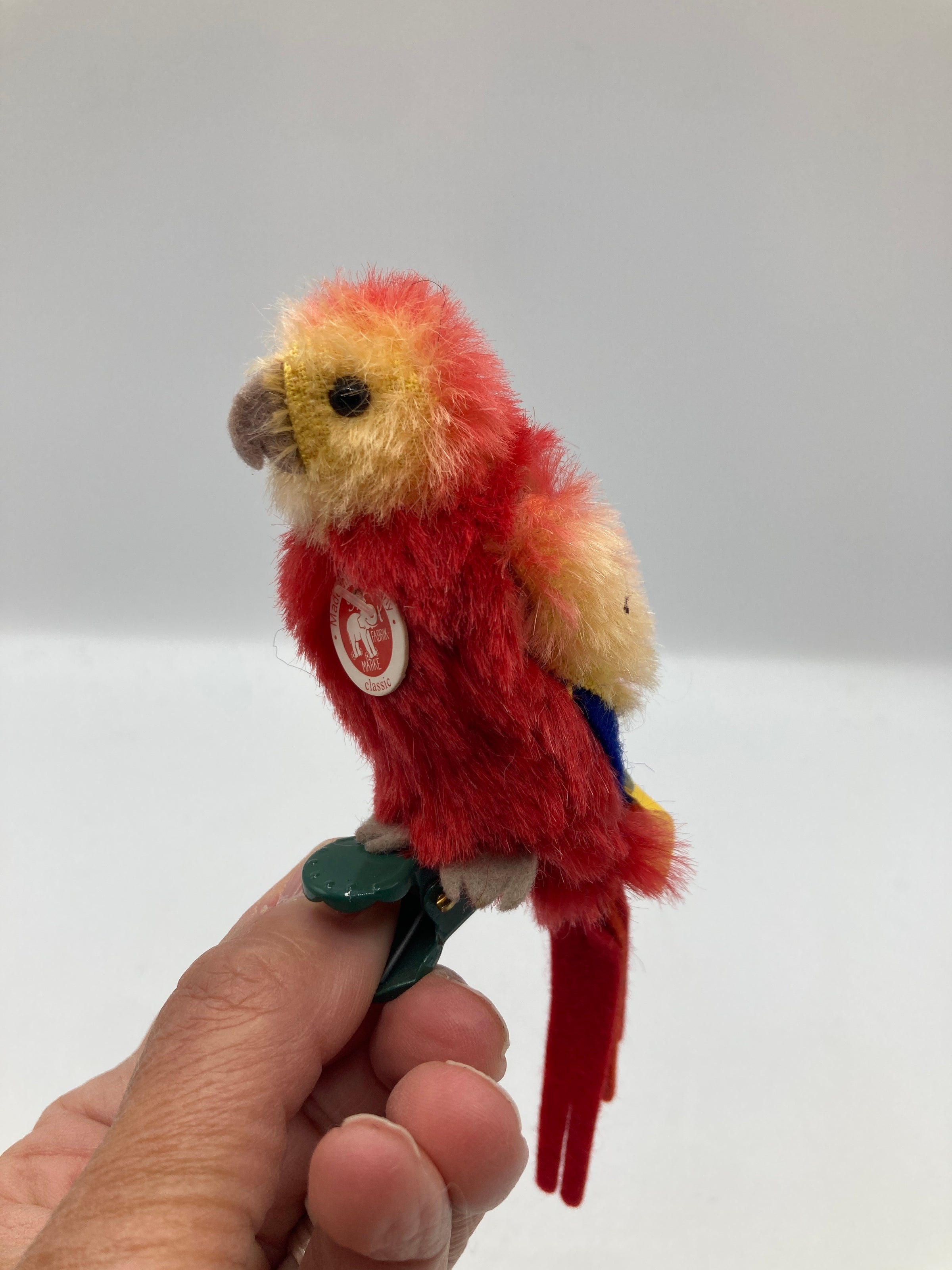 Steiff オウム parrot lora ボタン付 12cm ヴィンテージ steiff parrot