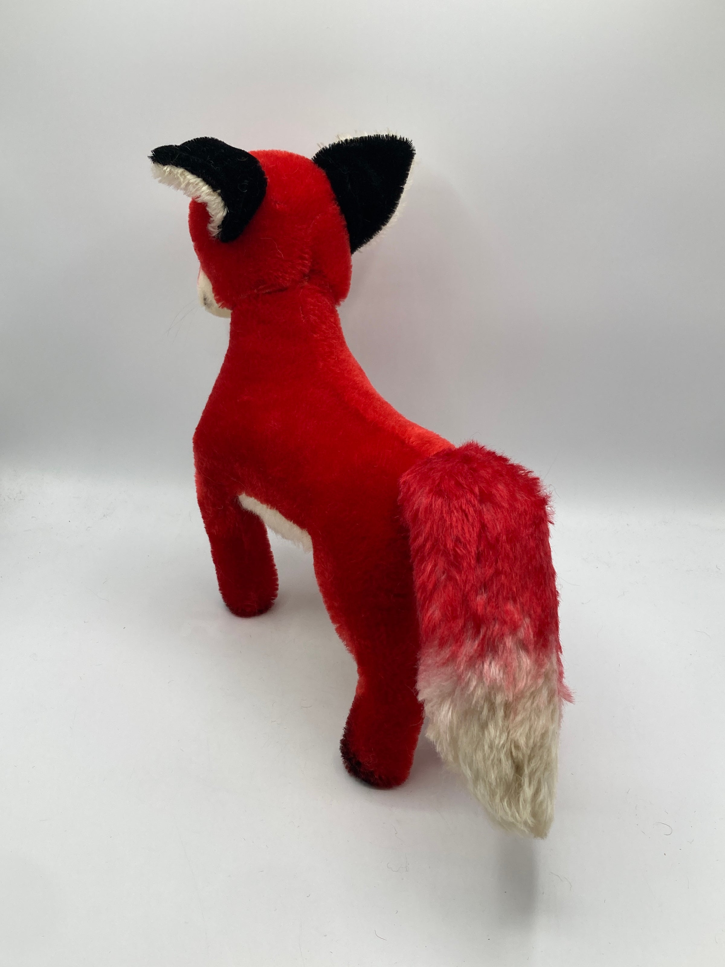 Steiff RARE FAO Schwarz Exclusive Red Mohair Fox With IDs | My Site