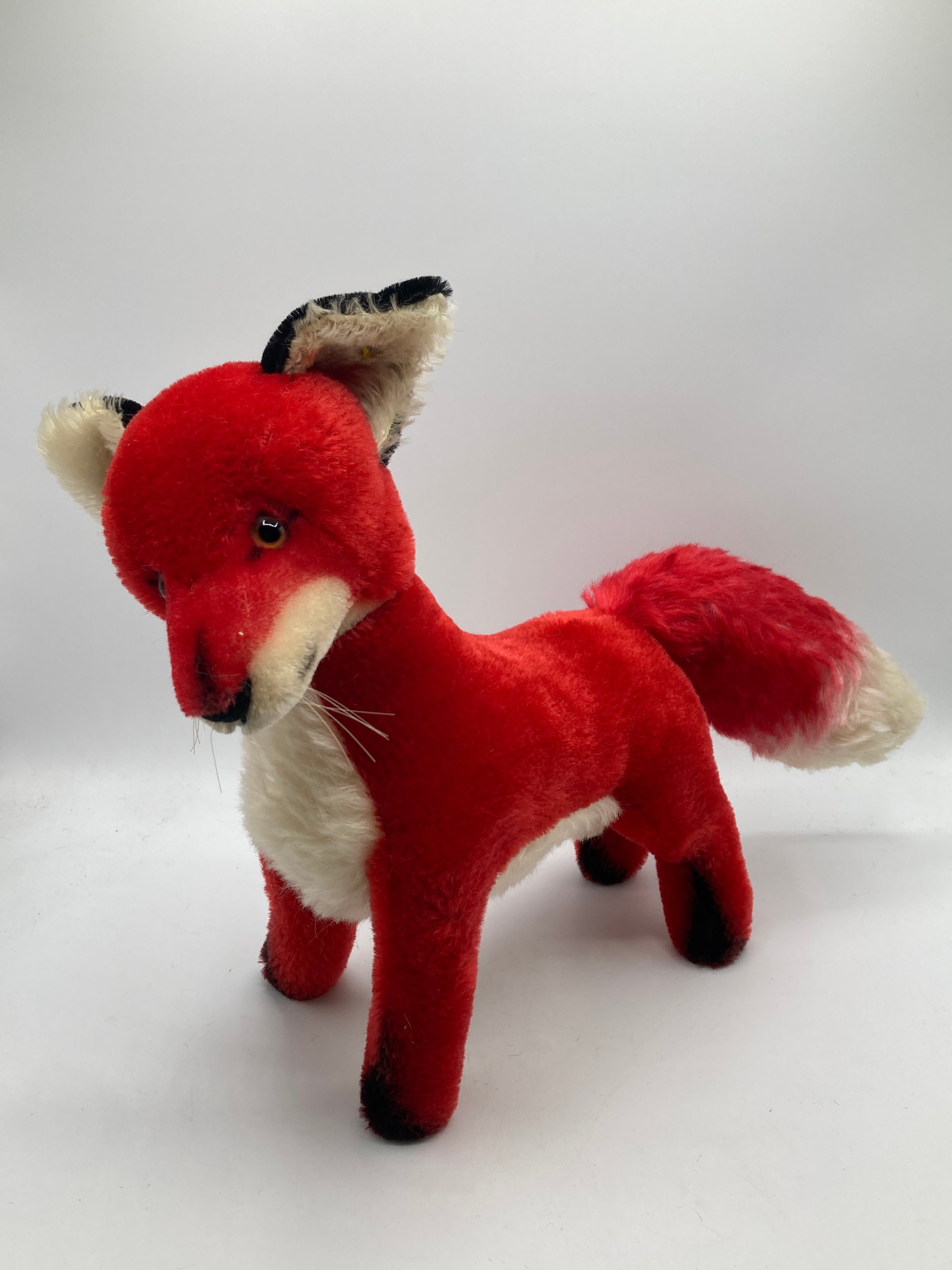 Steiff RARE FAO Schwarz Exclusive Red Mohair Fox With IDs | My Site