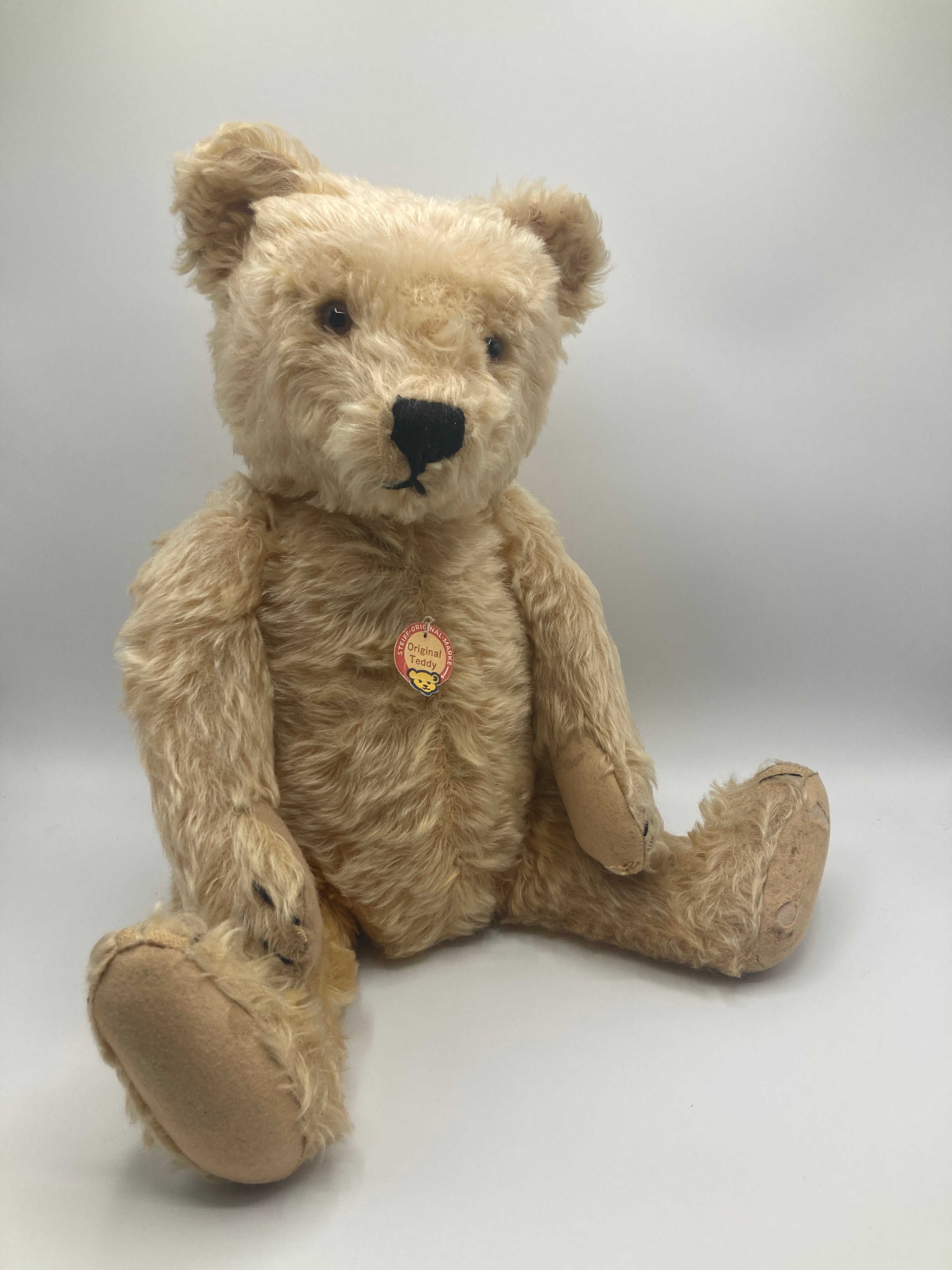 Steiff Large Blonde Midcentury Original Teddy Bear With ID | My Site