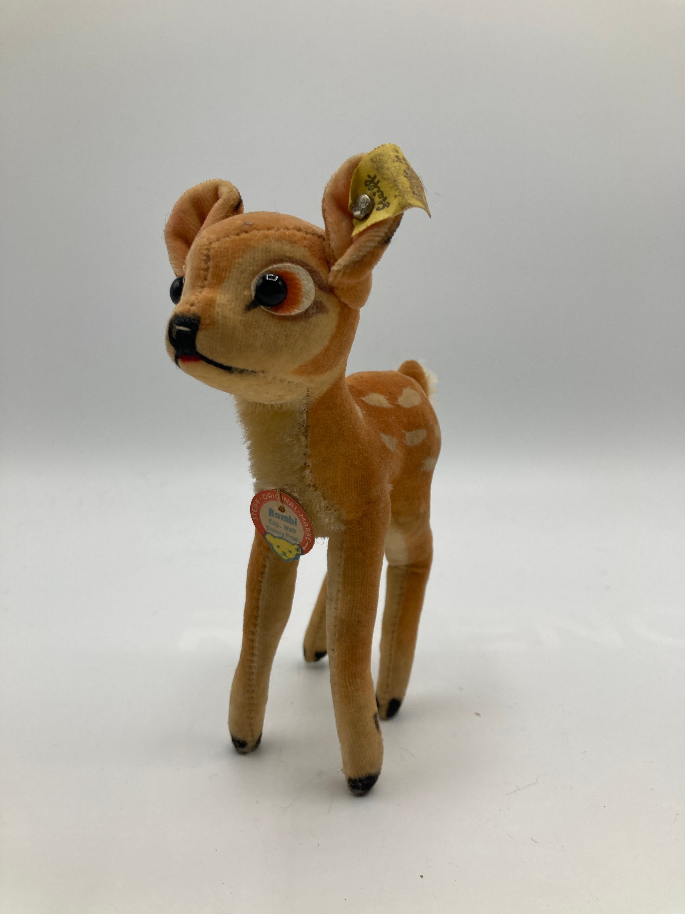 Steiff Smallest Velvet and Mohair Bambi Fawn With All IDs | My Site