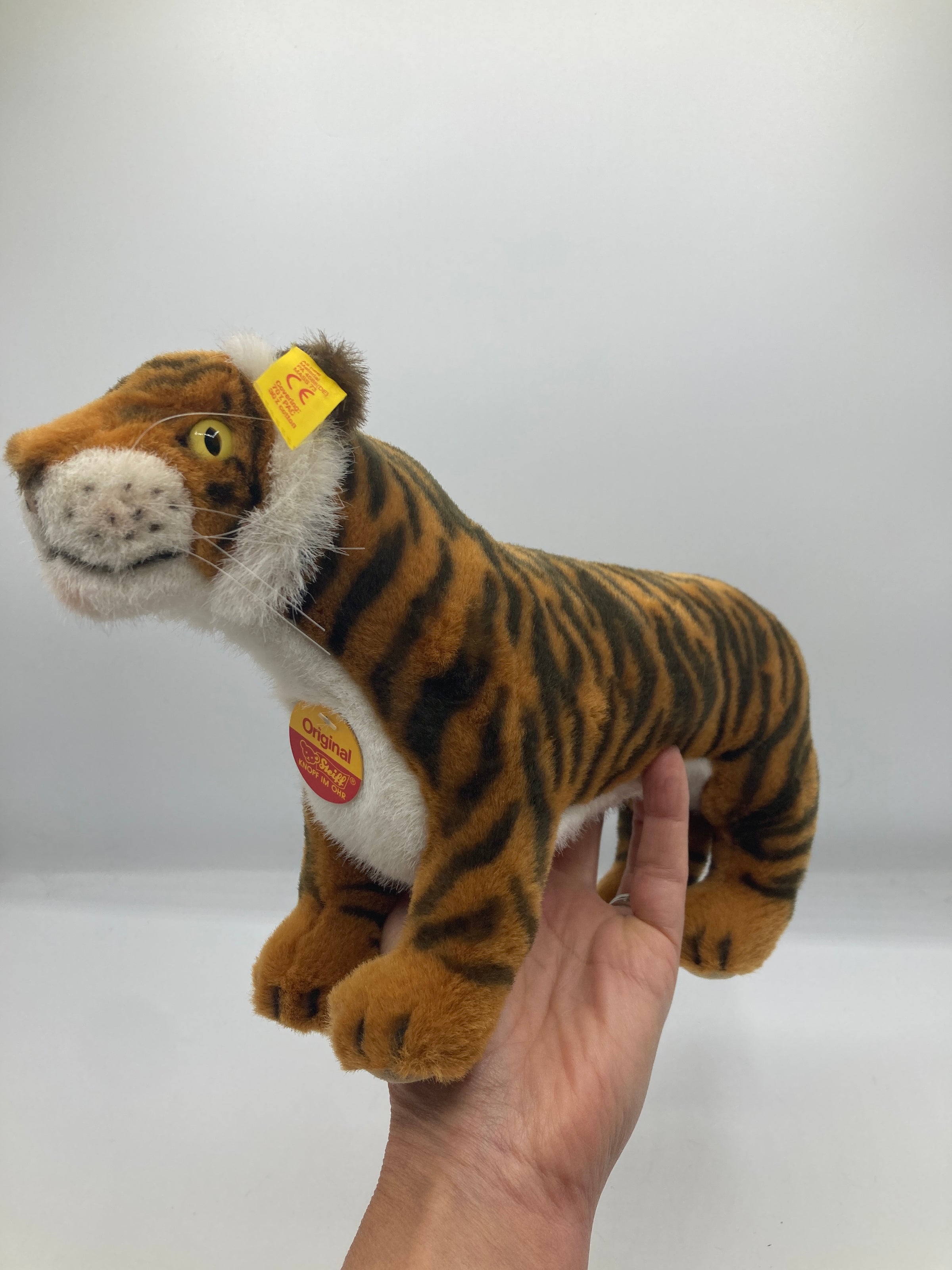 Steiff Plush Standing Tiger With All IDs | My Site