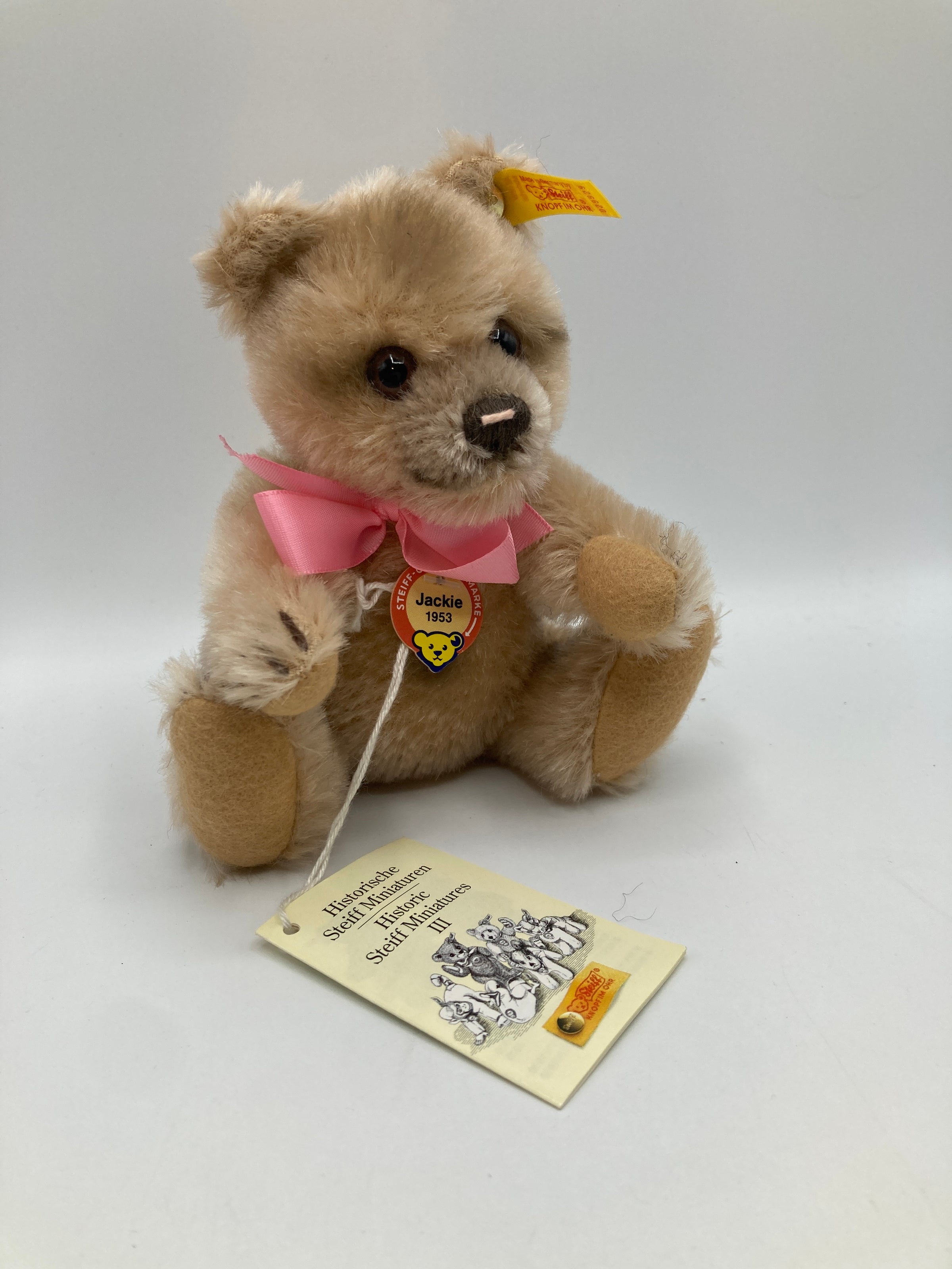 Steiff Mohair Jackie Teddy Bear Replica With All IDs | My Site