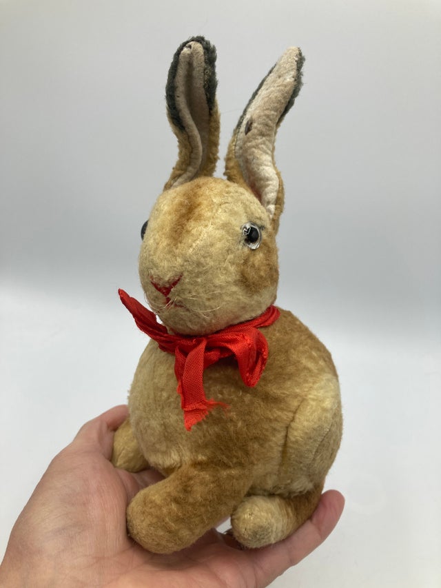 Steiff Bobble Floppy Rabbit 28cm Brown Glazed Ginger Plush Toy
