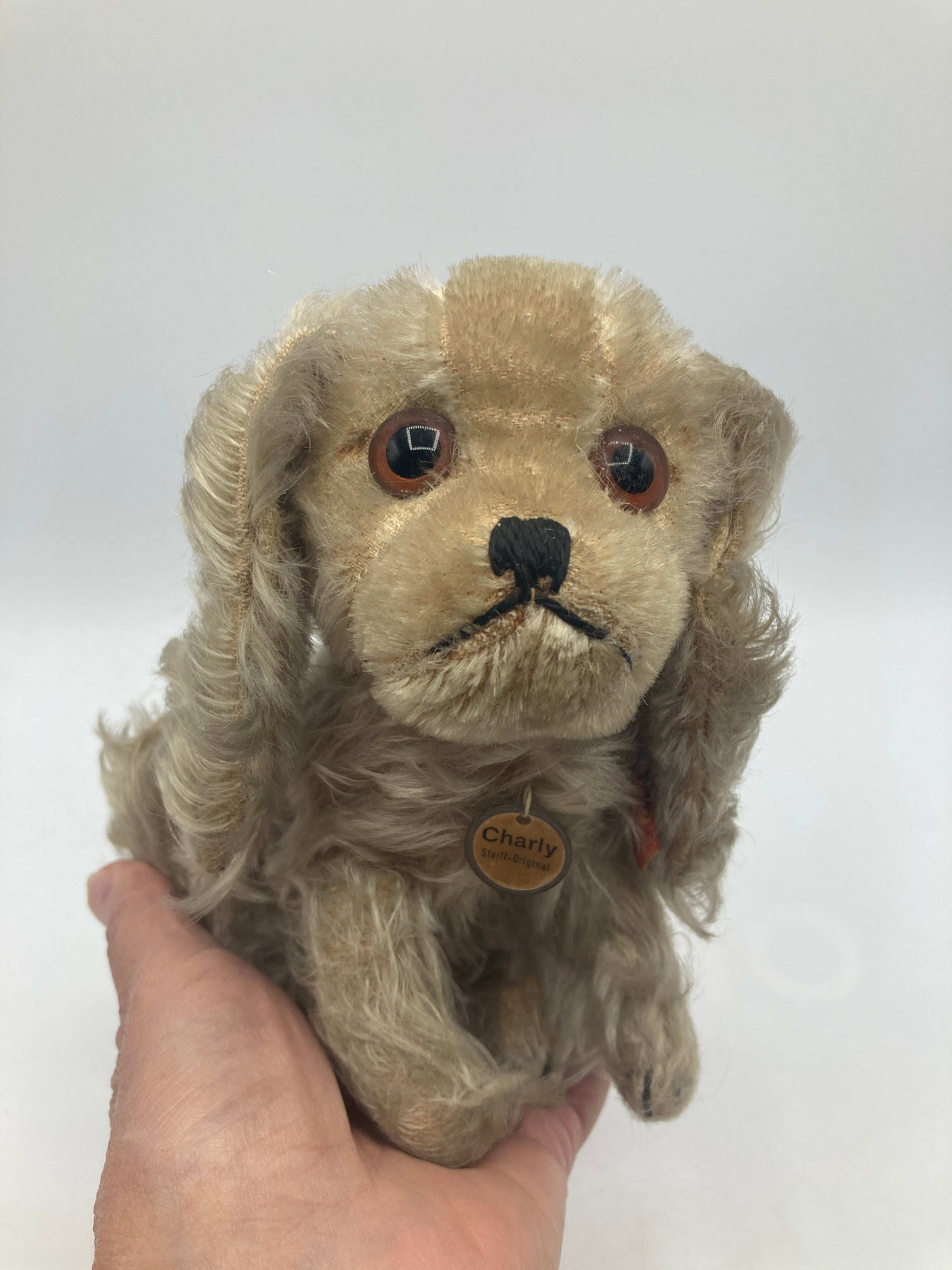 Steiff Prewar Midsized Sitting Charly the King Charles Spaniel