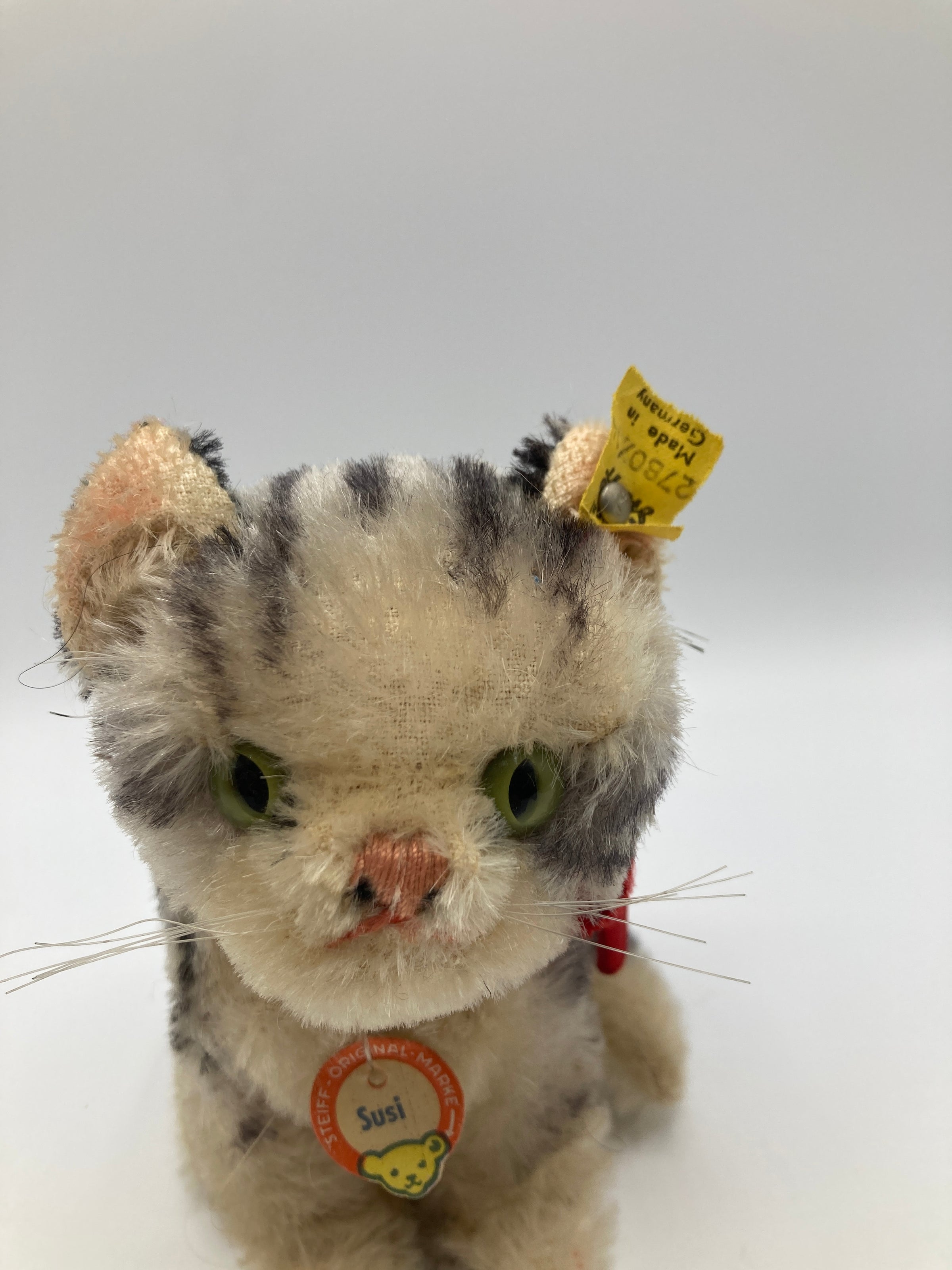 【M02-28】 Steiff シュタイフ Susi スージー ネコ タグ付き Steiff Medium Sitting Susi Cat With All IDs | My Site