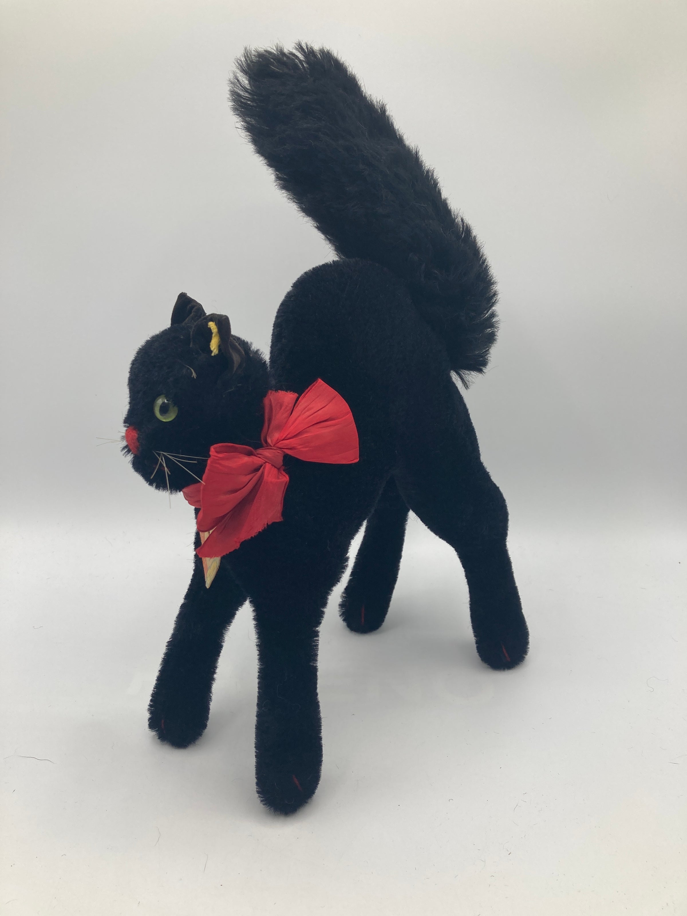 アンティーク　シュタイフ社 Black Tom Cat All IDs Steiff Largest Black Tom Cat With All IDs | My Site