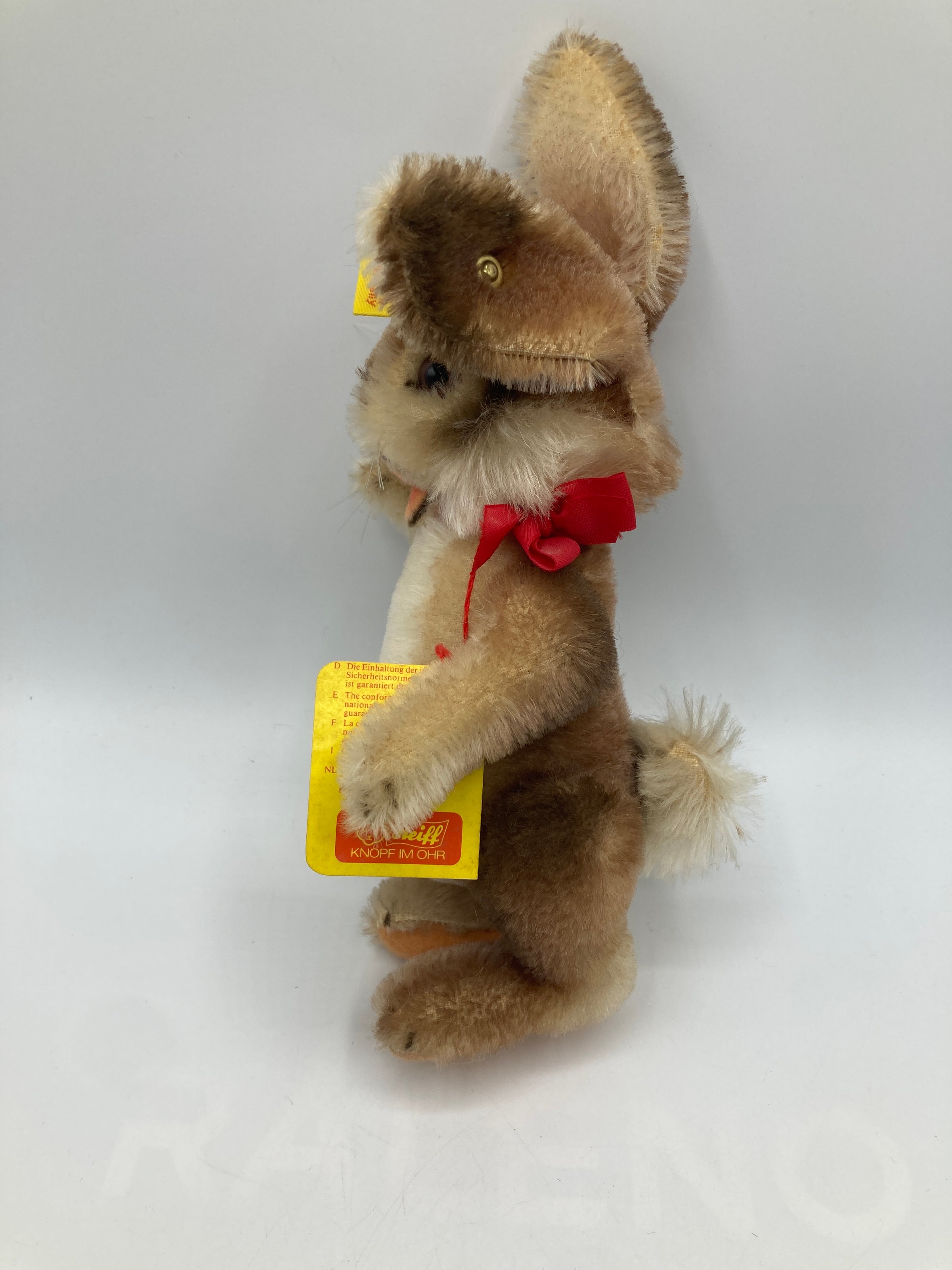Steiff Smallest Replica Fully Jointed Mohair Niki Rabbit With IDs