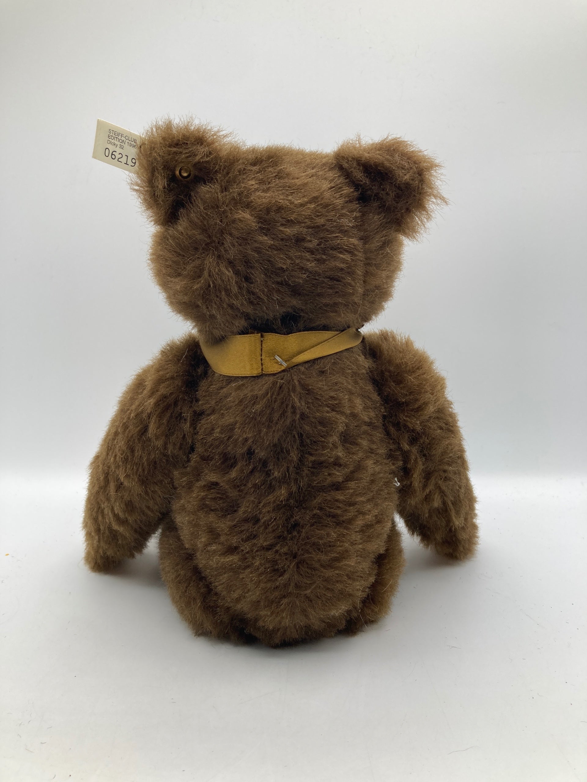 Steiff Larger Brown Wool Plush Replica Dicky Bear With All IDs
