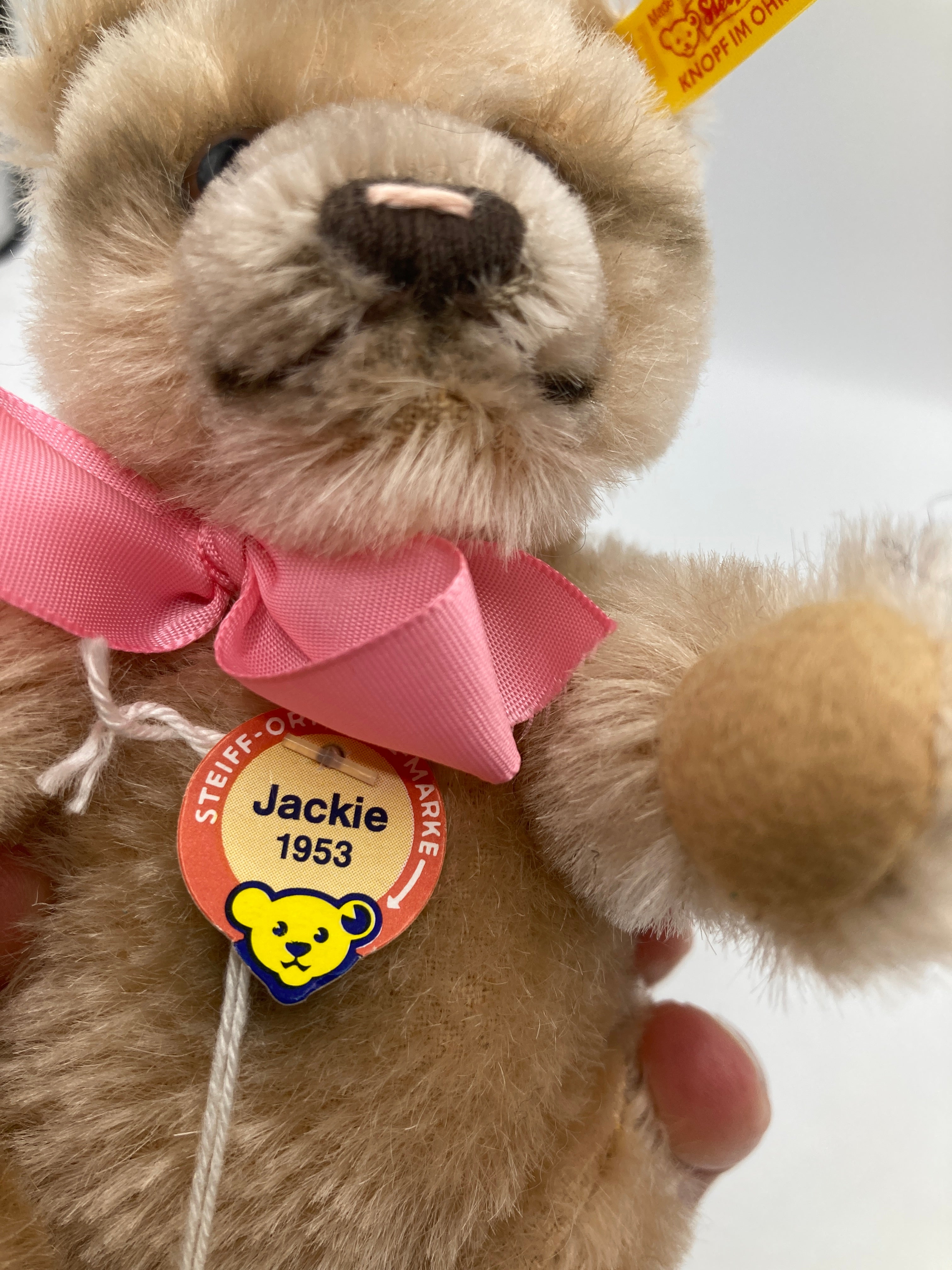 Steiff Mohair Jackie Teddy Bear Replica With All IDs | My Site