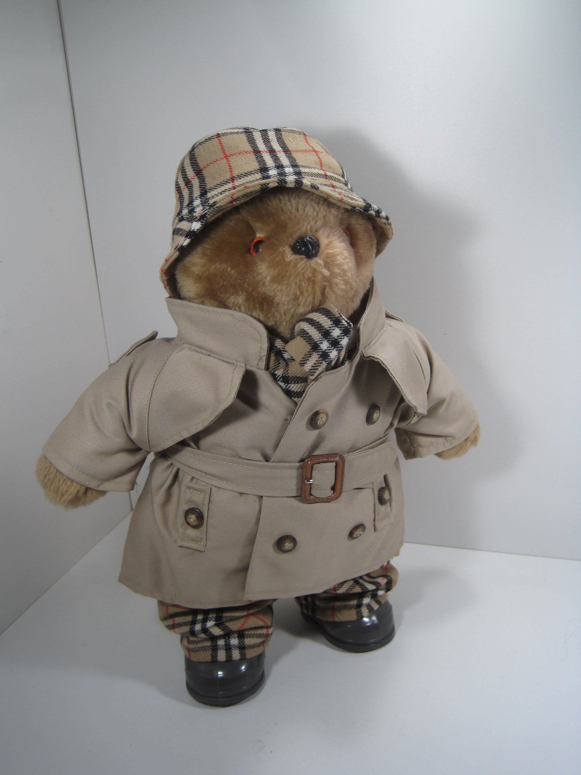 Burberry Teddy Bear Made in England With Complete Burberry Plaid