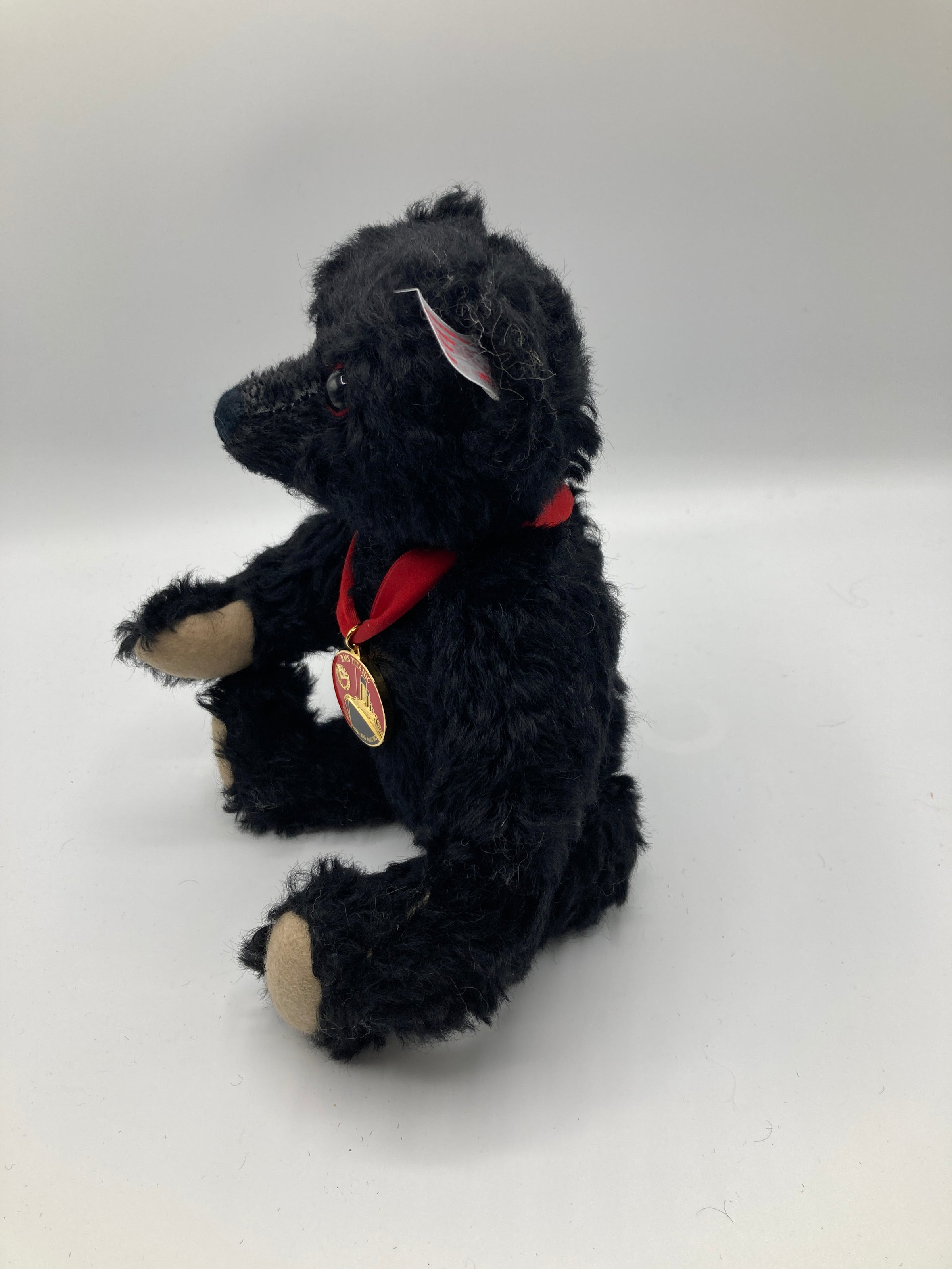 Steiff Limited Edition Black Mohair Titanic Mourning Bear With All