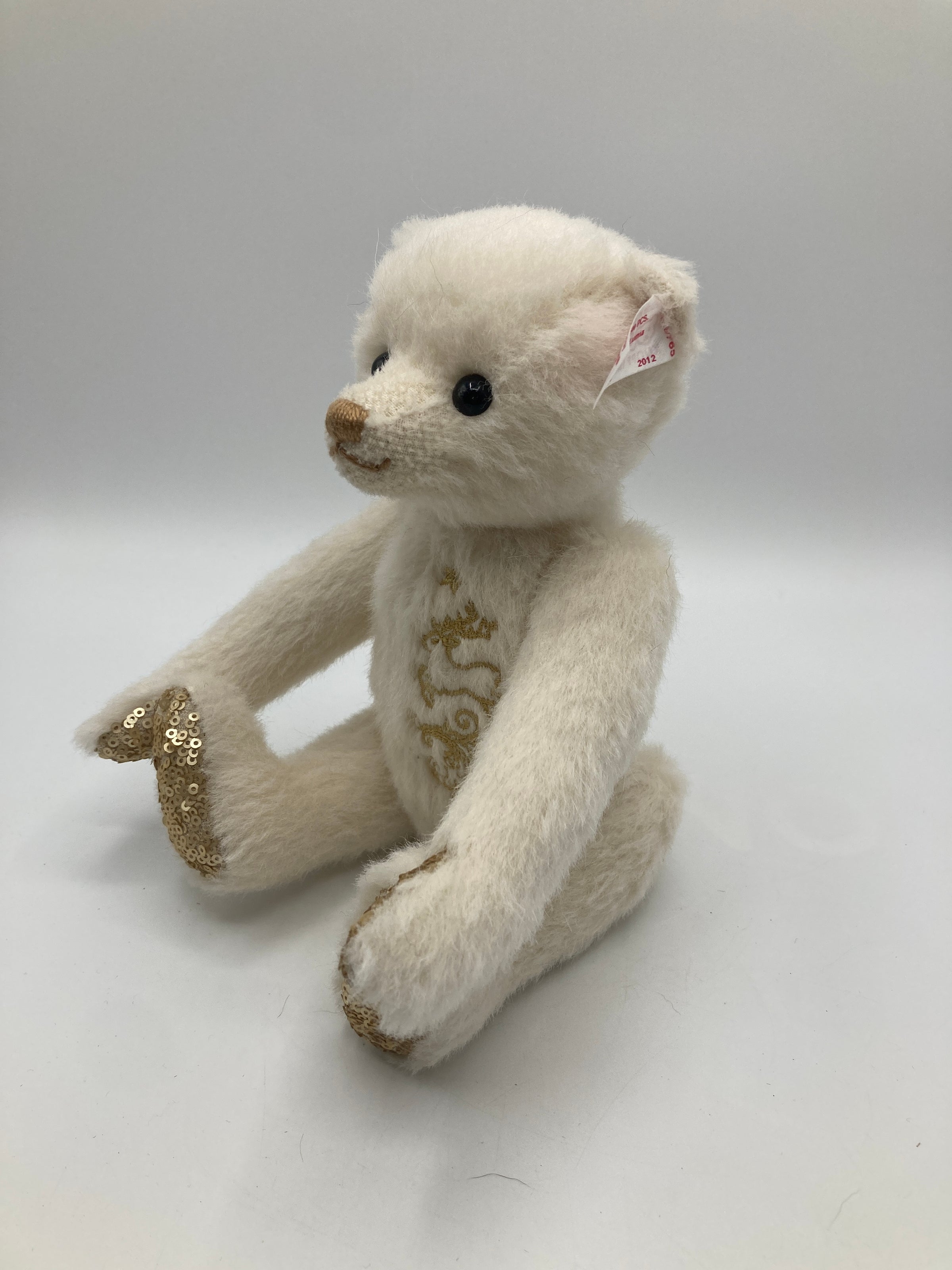 Steiff White Alpaca Lumia Teddy Bear With All IDs | My Site