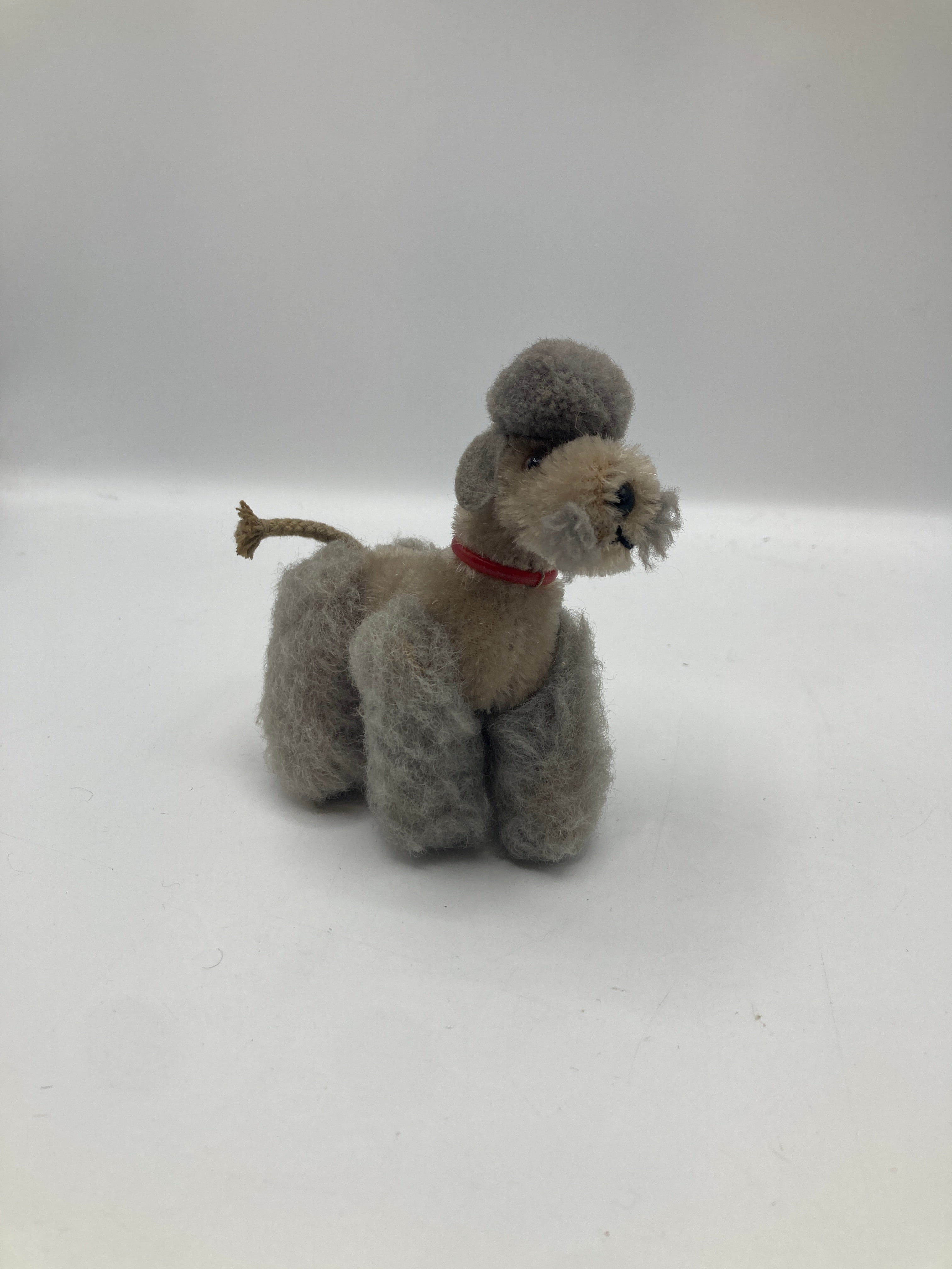 Steiff Small Jointed Grey Snobby Poodle With All IDs | My Site