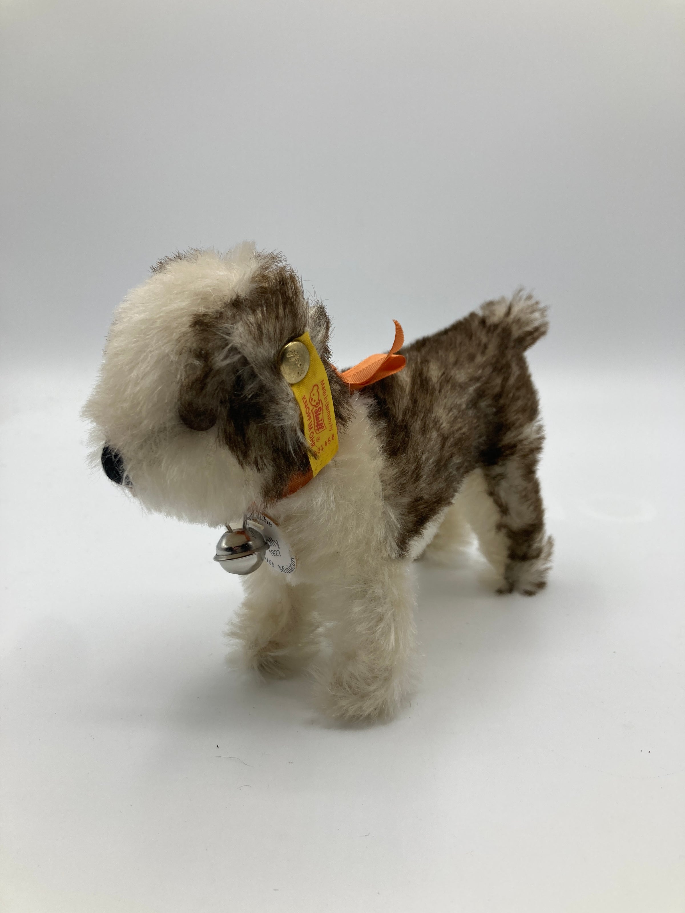Steiff Standing Mohair Molly the Puppy Replica With All IDs