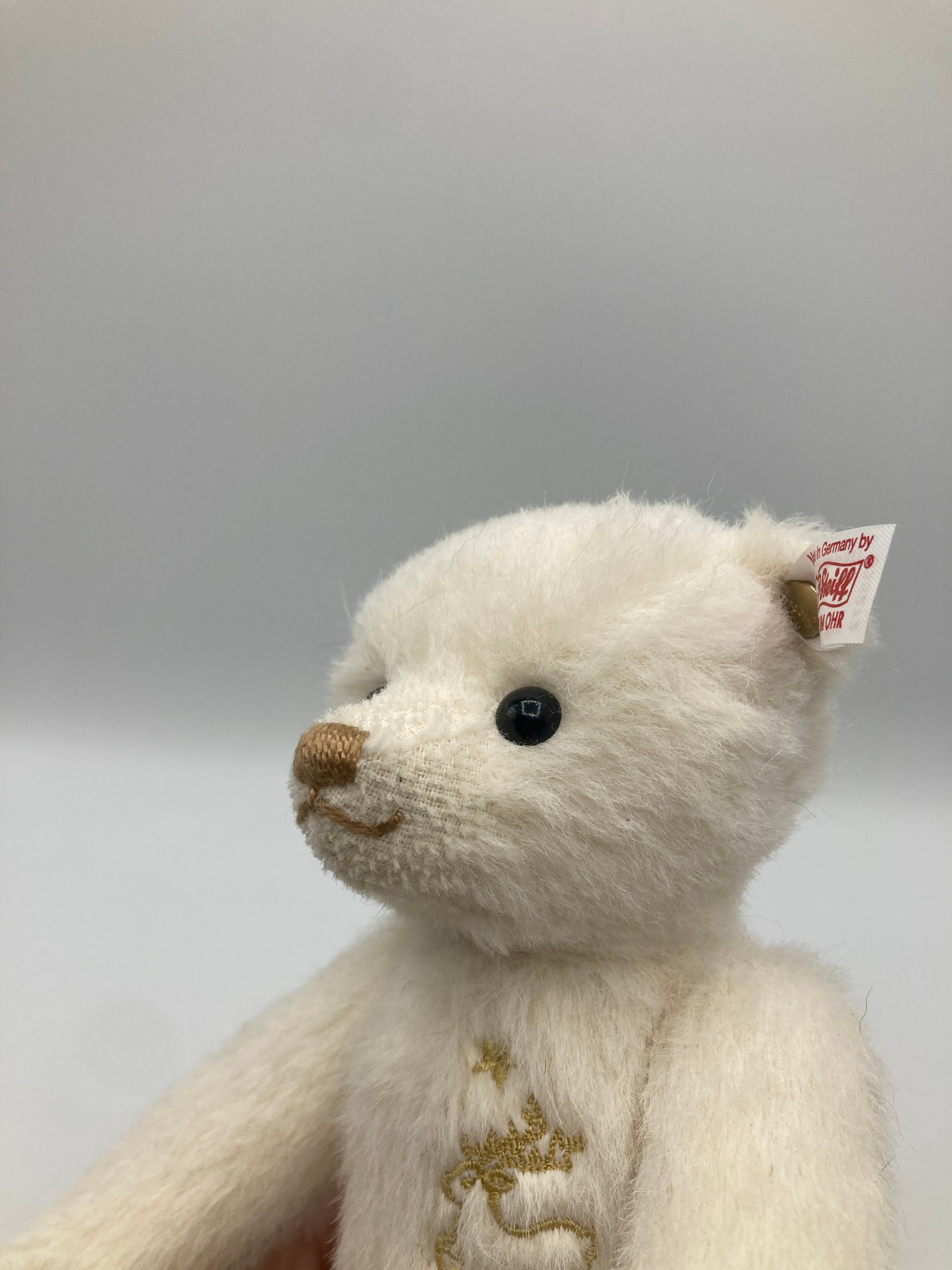 Steiff White Alpaca Lumia Teddy Bear With All IDs | My Site