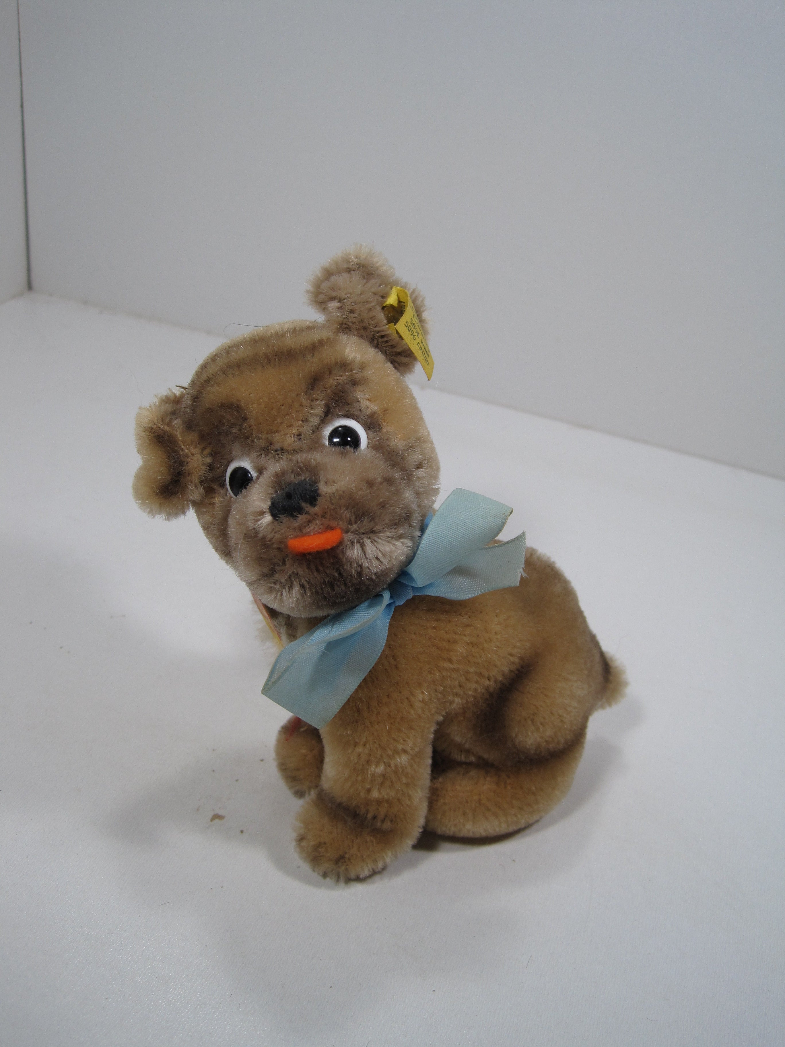 Steiff - シュタイフ★Hand-Mopsy Dog ID完品★モプシーのハンドパペット/犬 Steiff - シュタイフ☆Hand-Mopsy Dog ID完品☆モプシーのハンド