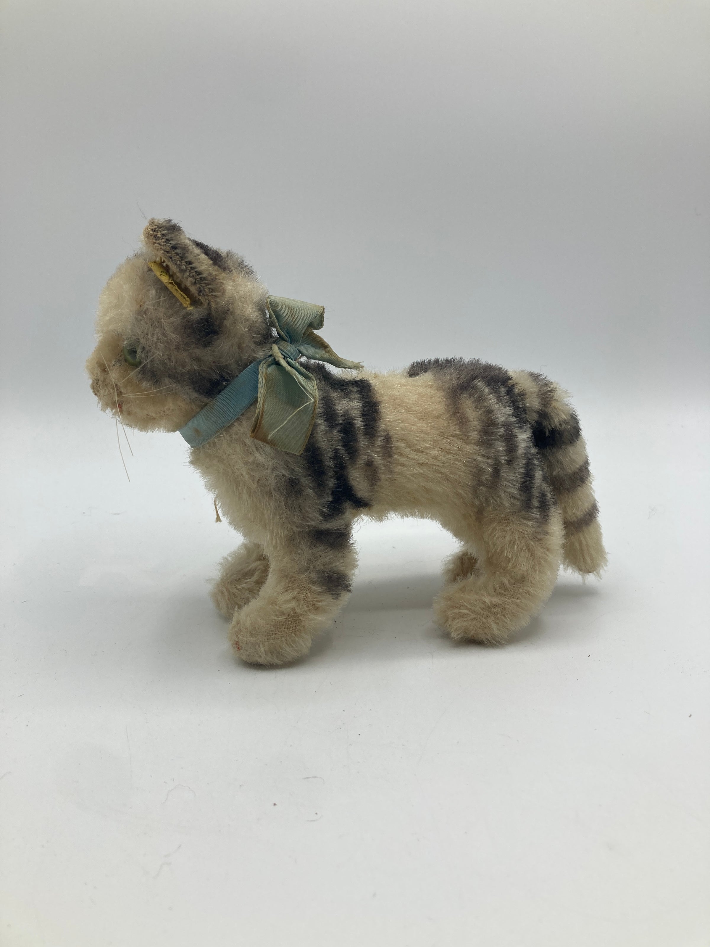 Steiff Medium Mohair Tabby Cat With IDs | My Site
