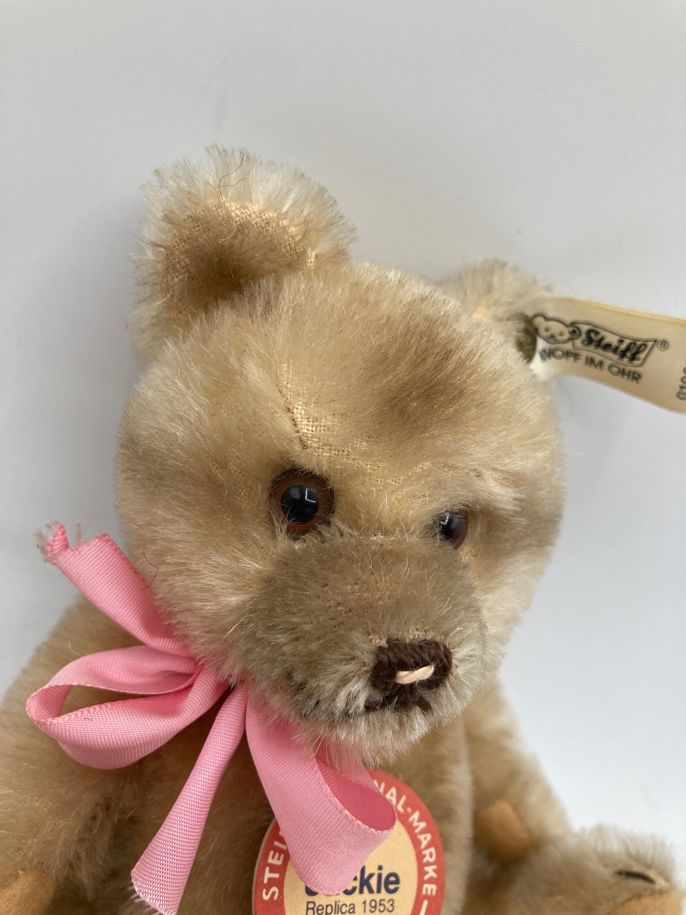Steiff Blonde Mohair Jackie Teddy Bear Replica with All IDs | My Site