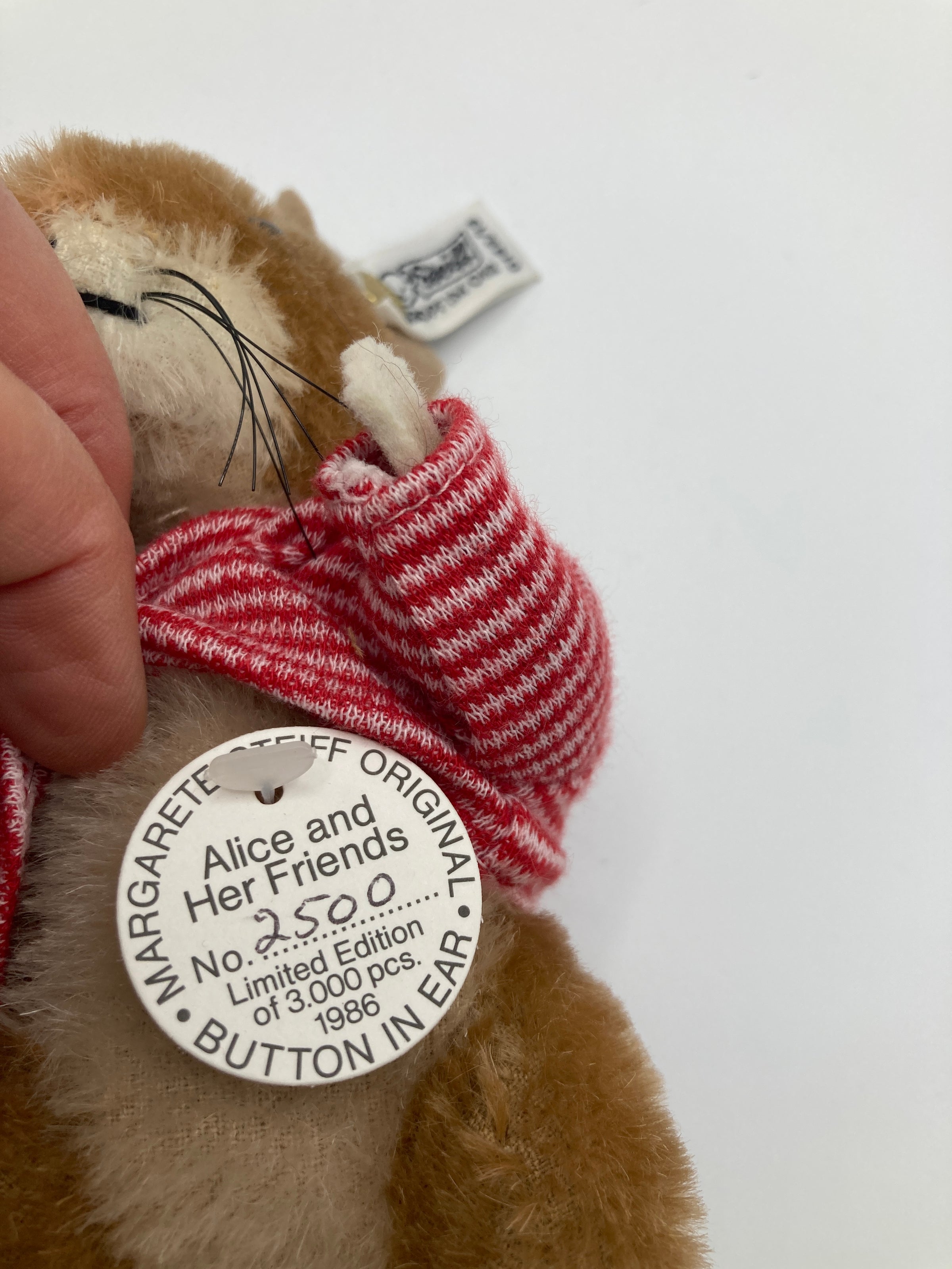 Steiff Mohair Limited Edition Mouse From Alice and Her Friends Set 