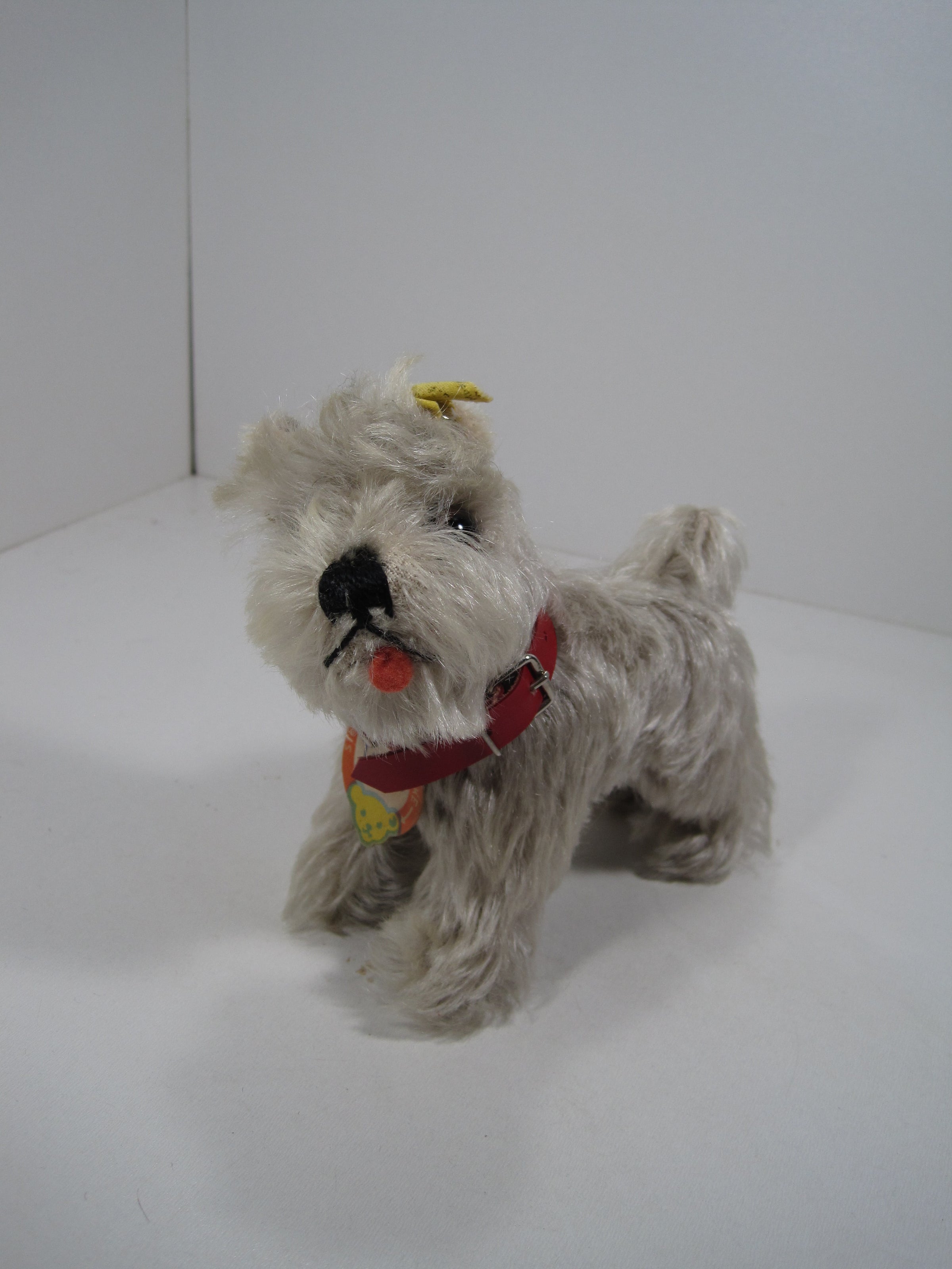 Steiff - シュタイフ★Schnauzer Tessie★シュナウザーのテッシー/イヌ/犬 Vintage 1950s 60s Steiff Tessie Schnauzer Dog Stuffed Toy