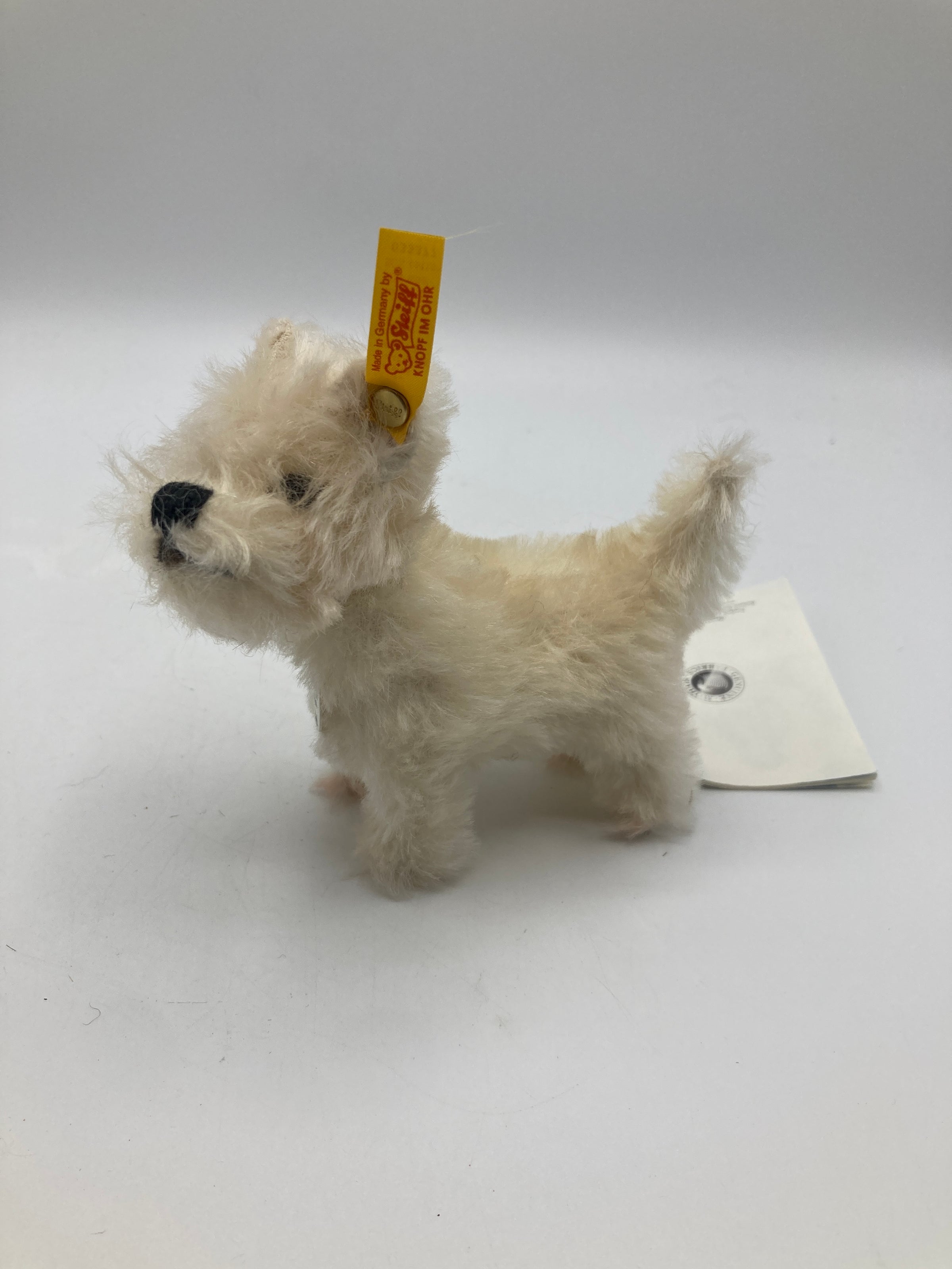 Steiff Mohair Treff West Highland Terrier Dog For Williams Sonoma