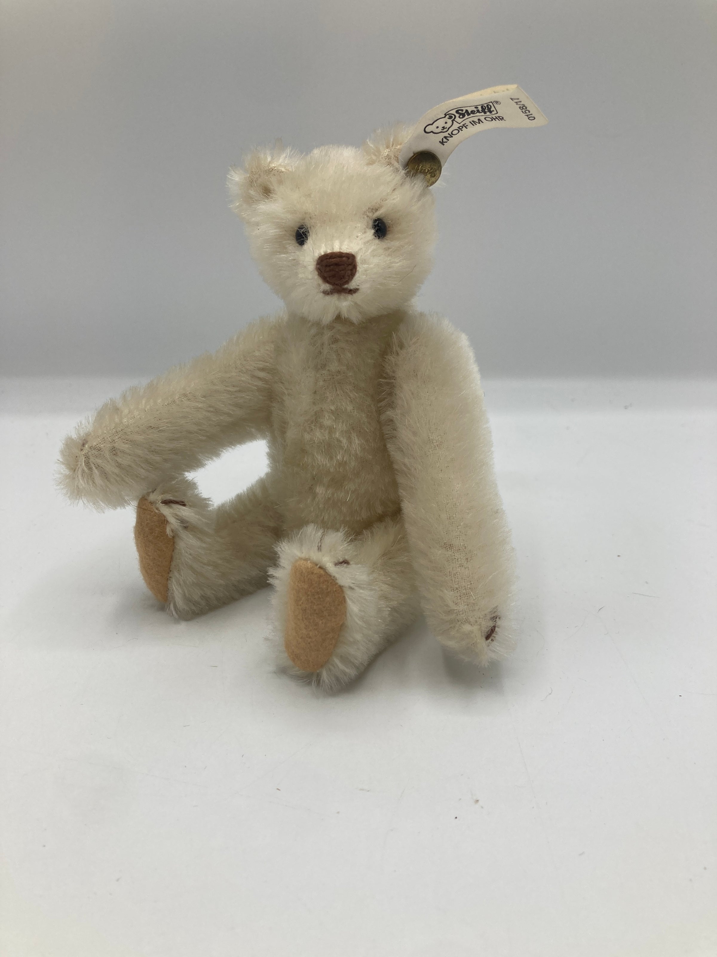Steiff Mohair Snap A Part Teddy Bear 1909 Replica With All IDs