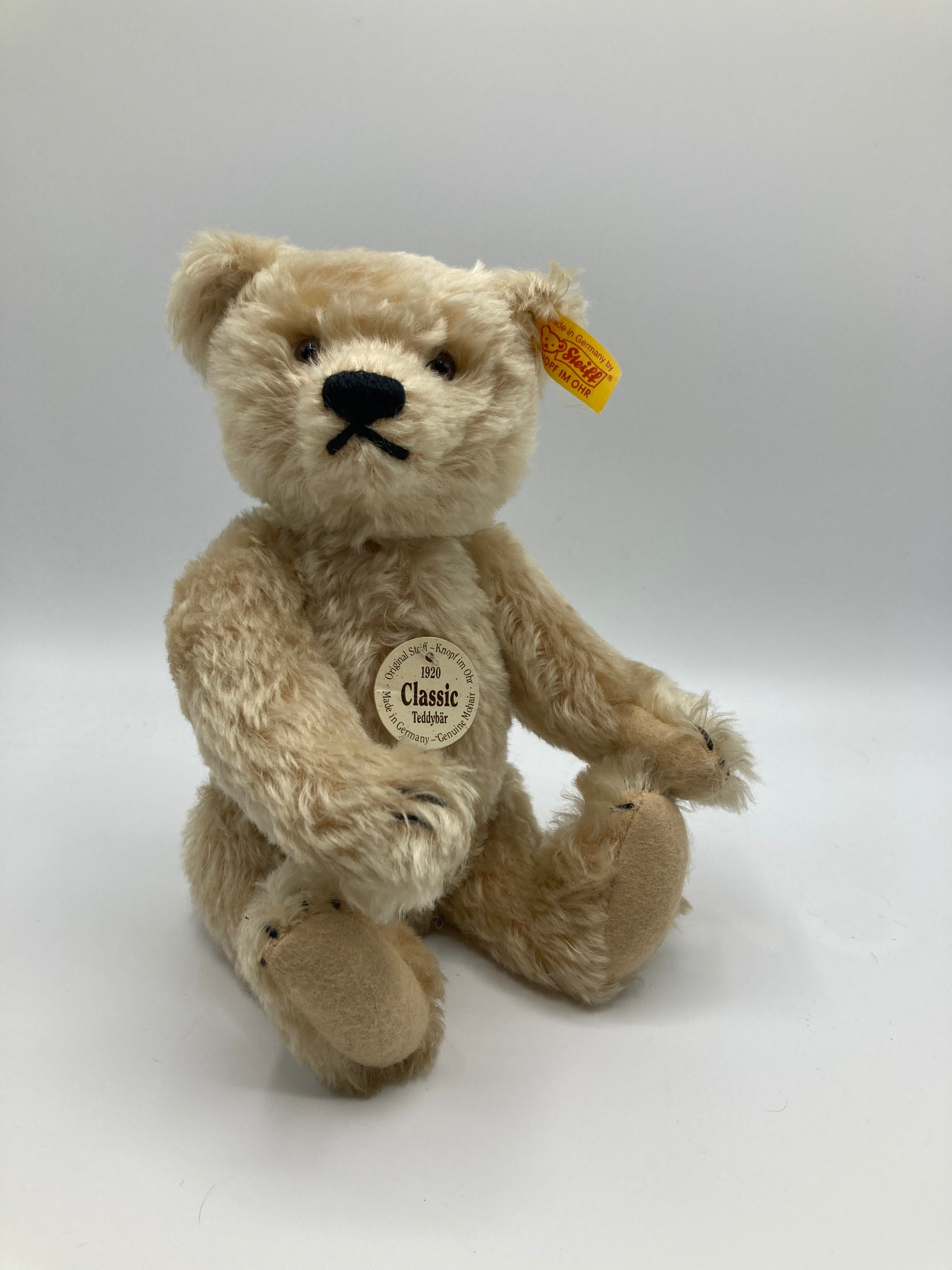 Steiff Medium Sized Blonde 1920 Classic Teddy Bear Replica With