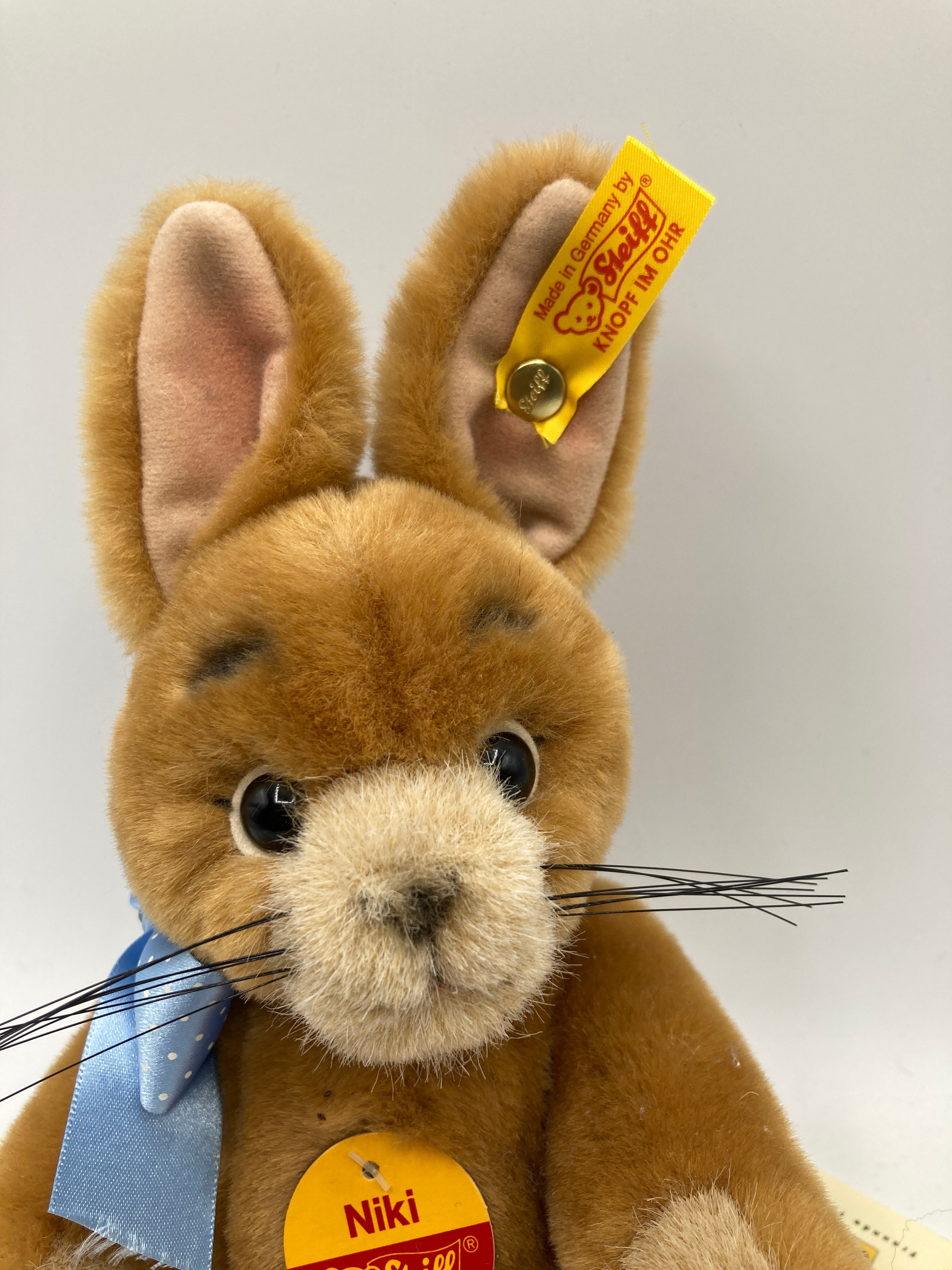 Steiff Soft Plush Fully Jointed Niki Rabbit With All IDs | My Site